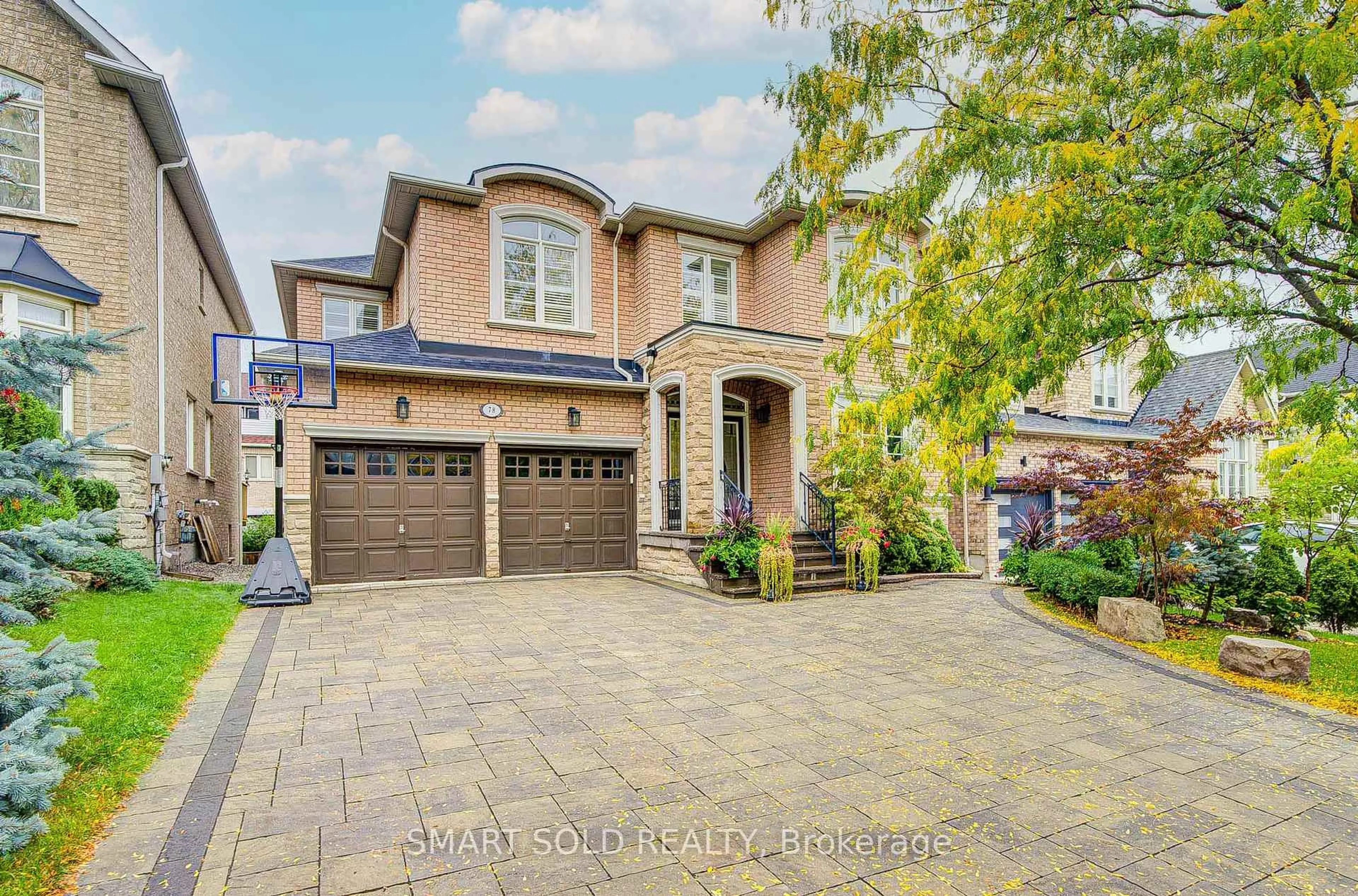 Home with brick exterior material, street for 78 Foxwood Rd, Vaughan Ontario L4J 9E4