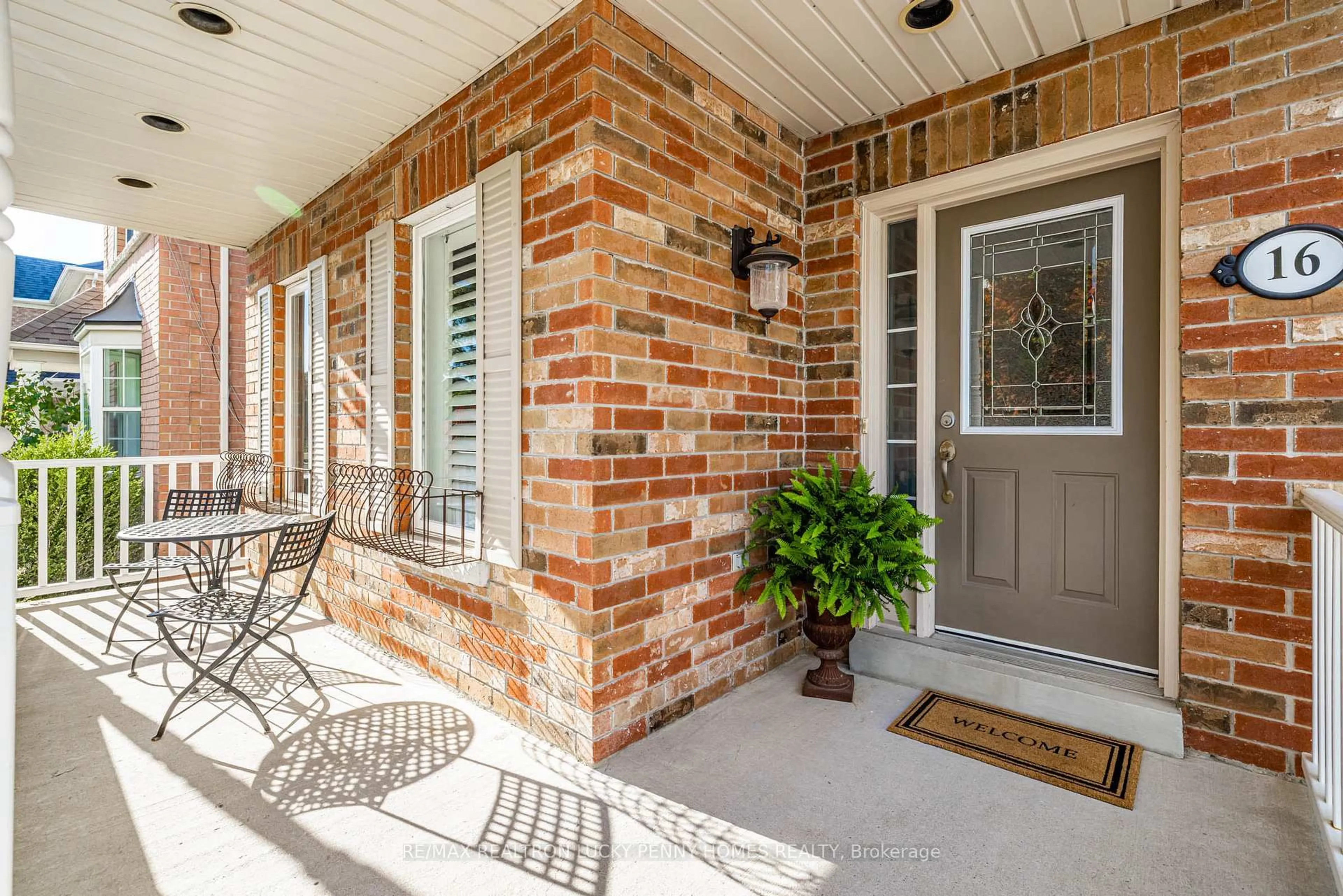 Home with brick exterior material, street for 16 Haverhill Terr, Aurora Ontario L4G 7R7