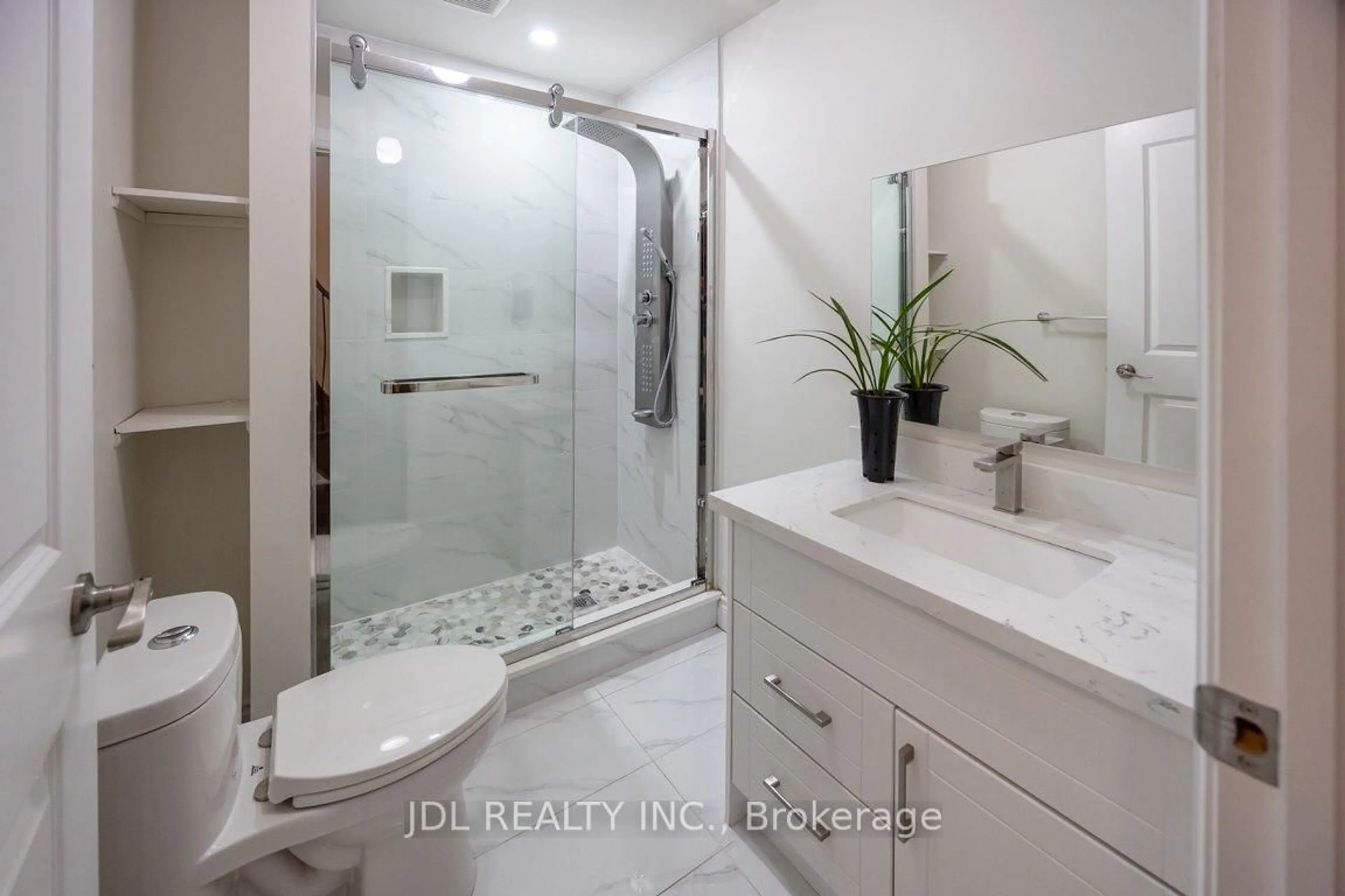 Contemporary bathroom, ceramic/tile floor for 53 Harold Lawrie Lane, Markham Ontario L3T 0G1