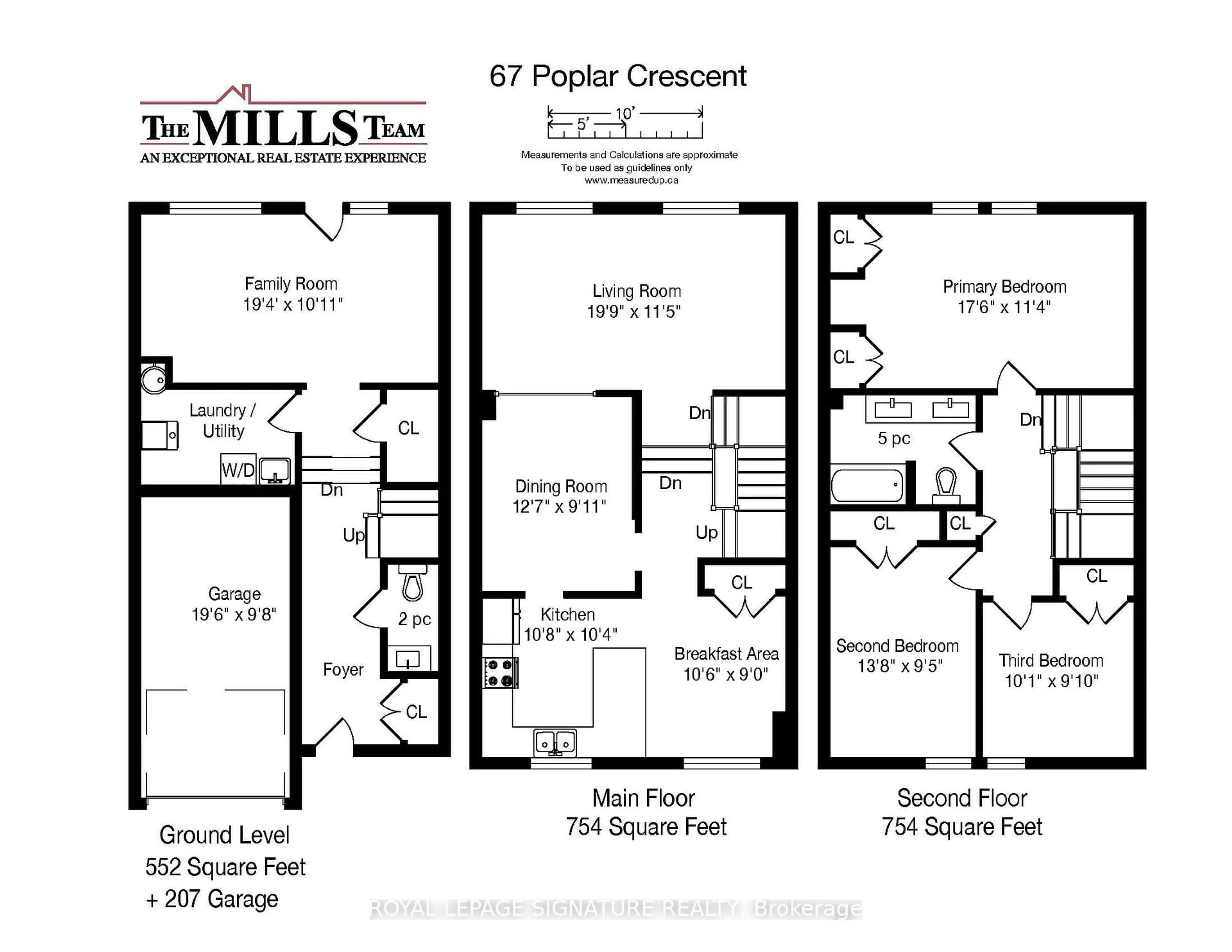 Floor plan for 67 Poplar Cres #6, Aurora Ontario L4G 3M4