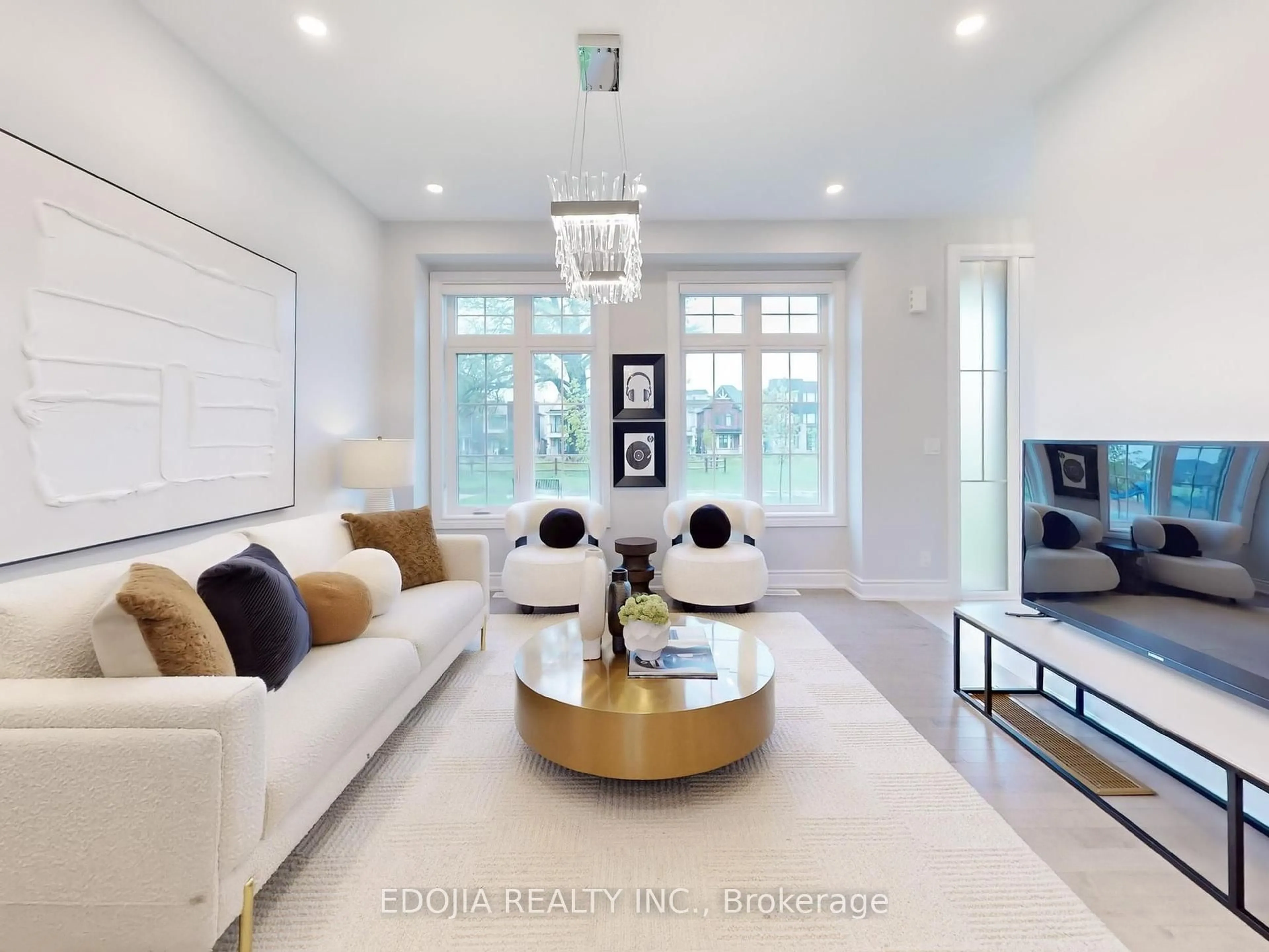 Living room with furniture, unknown for 10 Pevensey Lane, Markham Ontario L6C 3J2