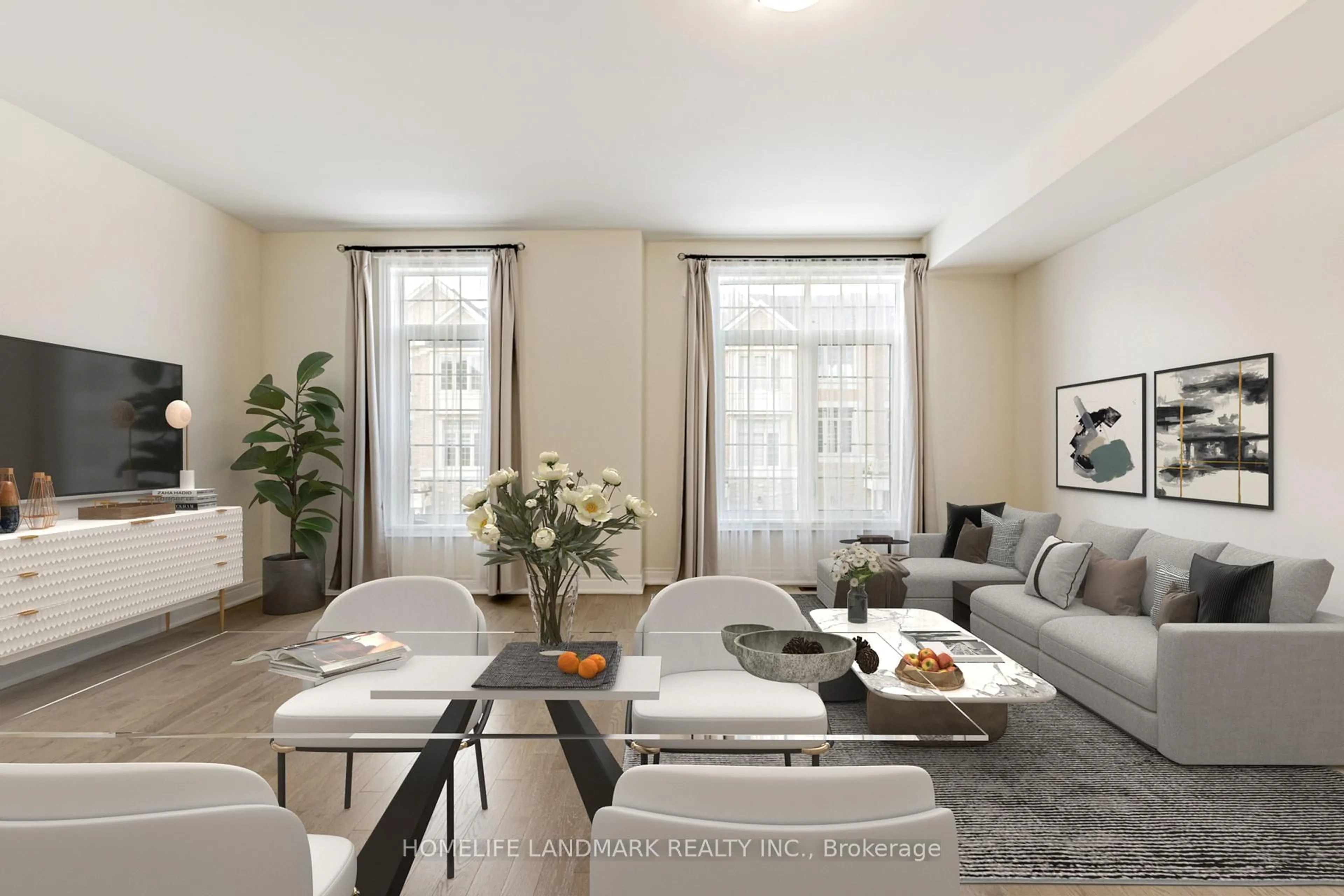 Living room with furniture, unknown for 47 Andress Way, Markham Ontario L3S 0E9