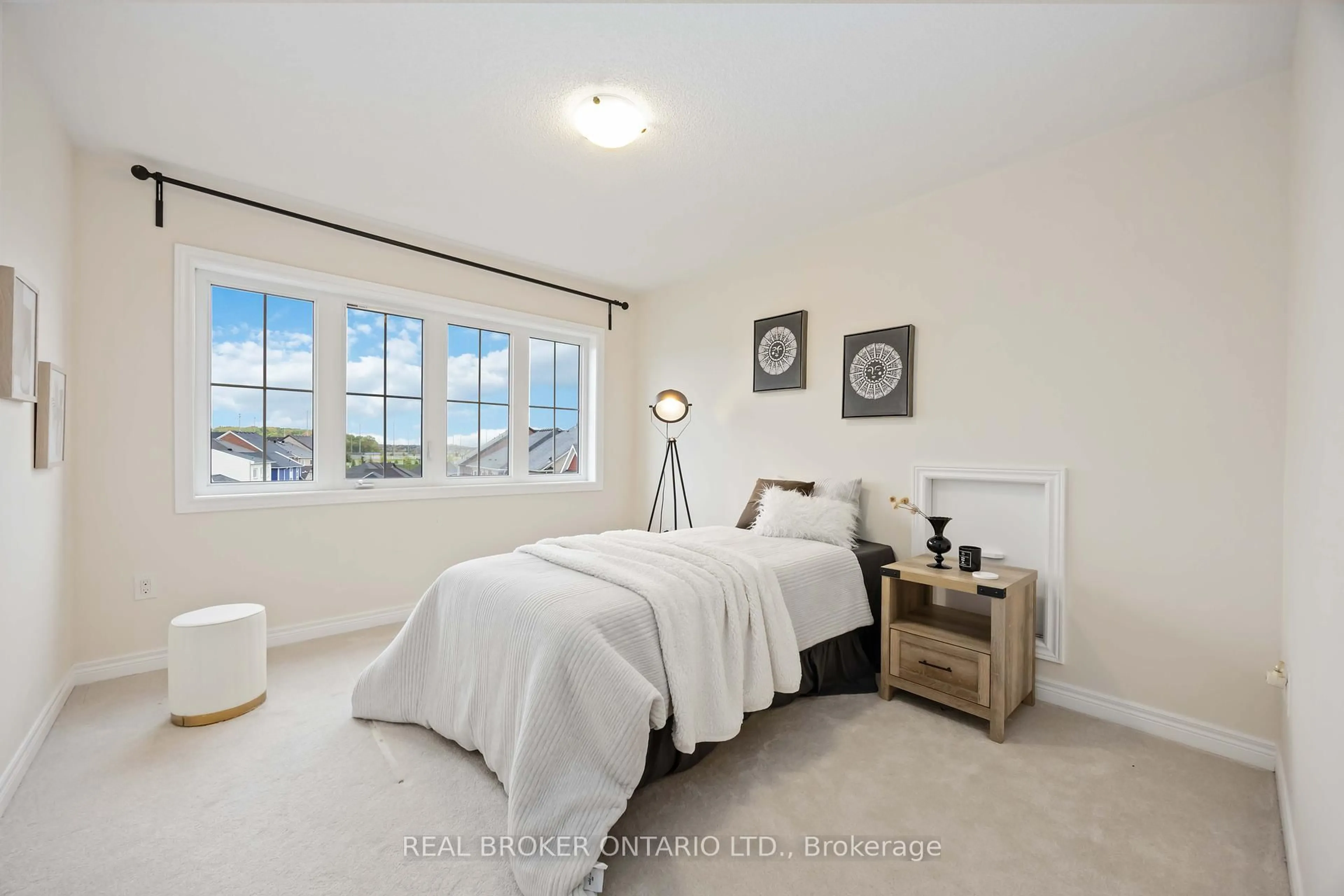 Bedroom with bed, unknown for 18 Lawrence Pilkington Ave, Markham Ontario L6B 1C9