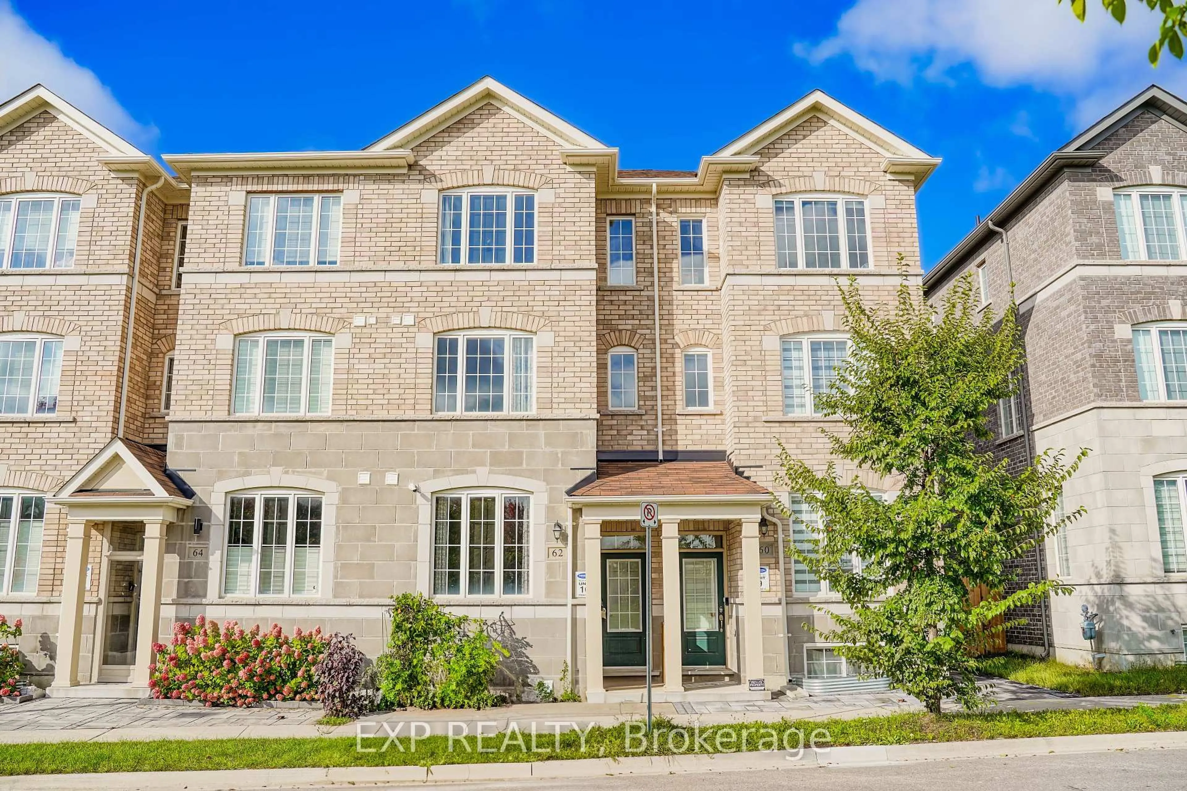 Home with brick exterior material, street for 62 Harvest Field Rd, Markham Ontario L6B 0T7