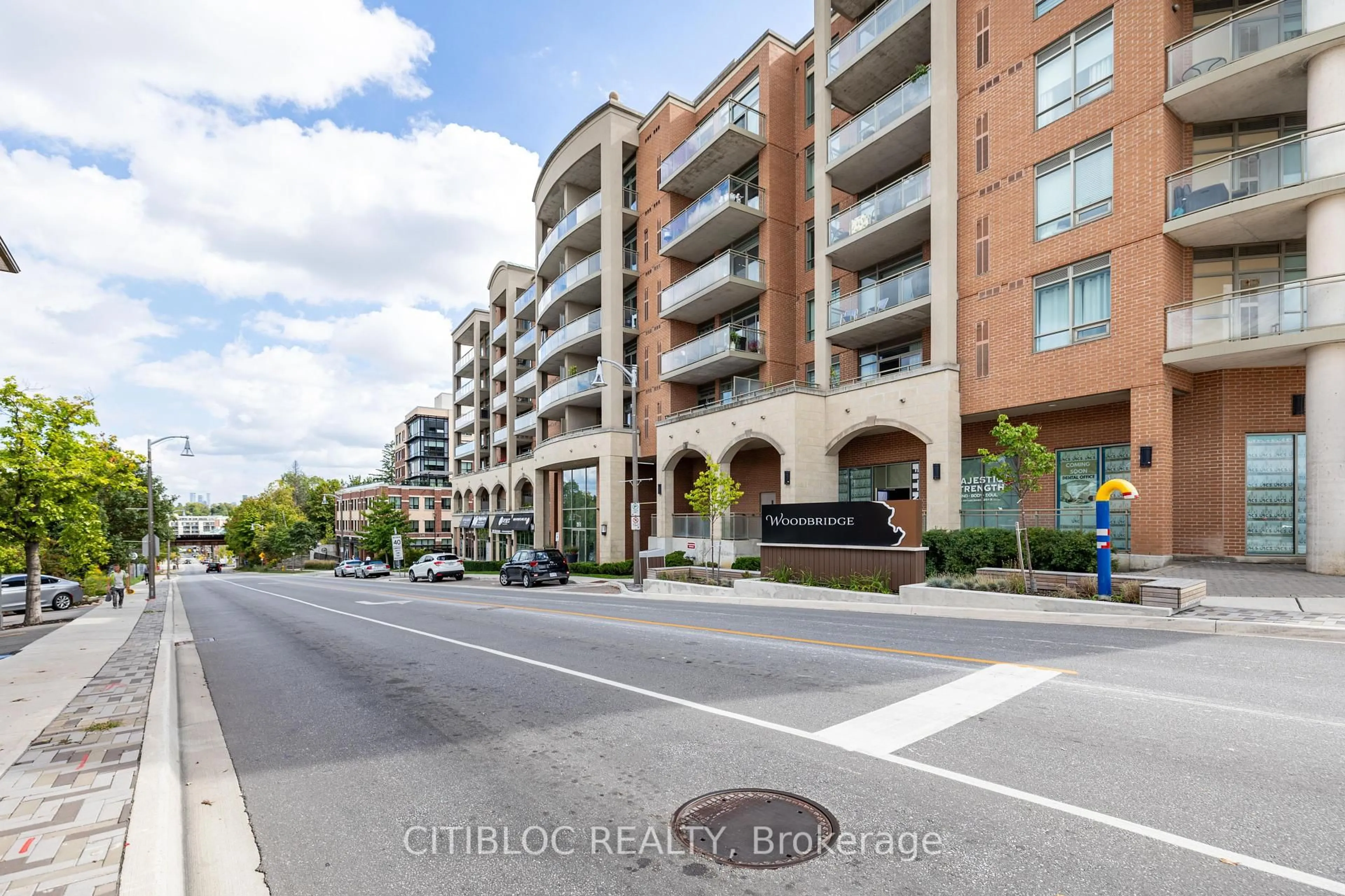 A pic from outside/outdoor area/front of a property/back of a property/a pic from drone, street for 281 Woodbridge Ave #205, Vaughan Ontario L4L 0C6