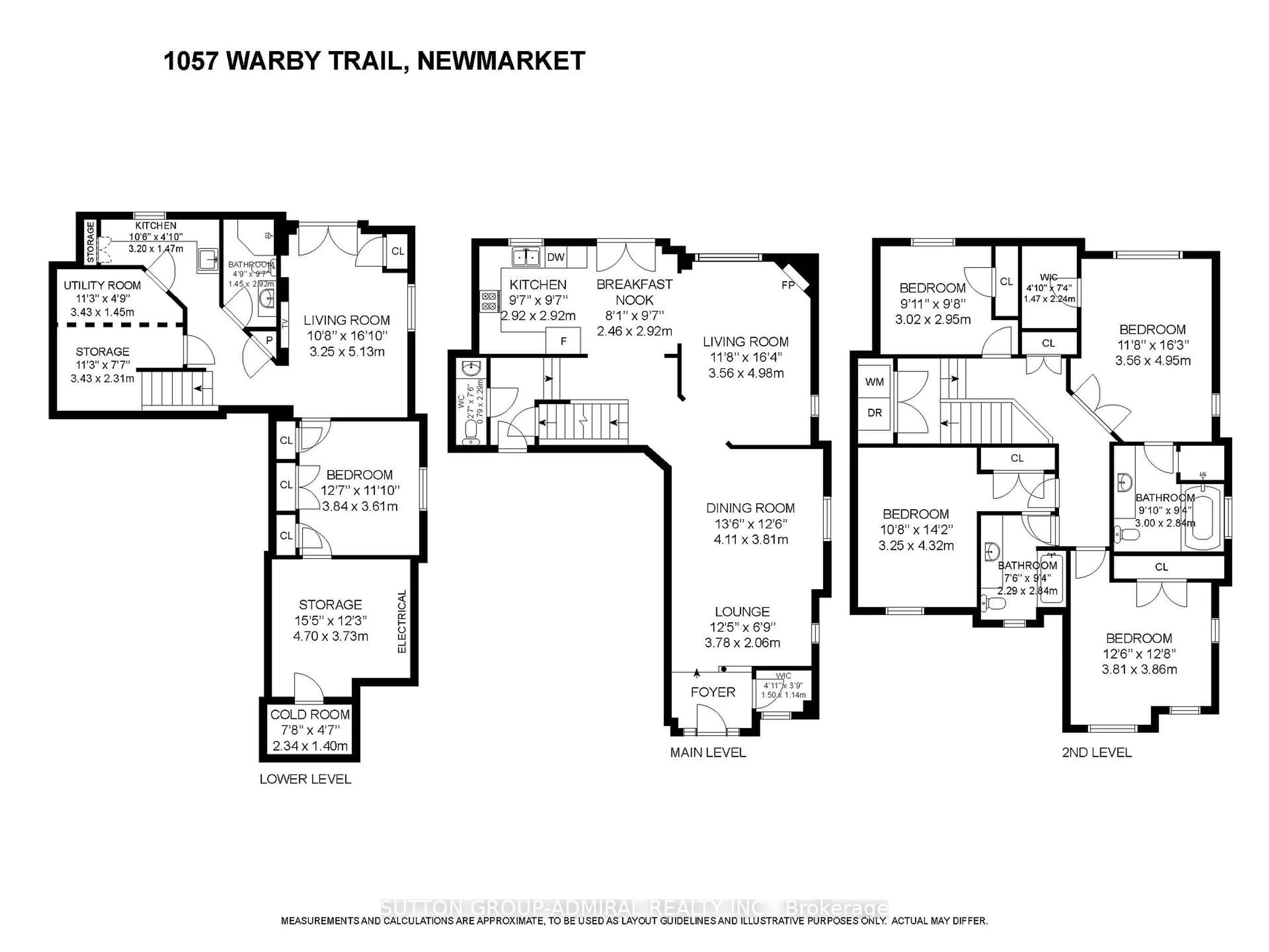 Floor plan for 1057 Warby Tr, Newmarket Ontario L3X 3H6