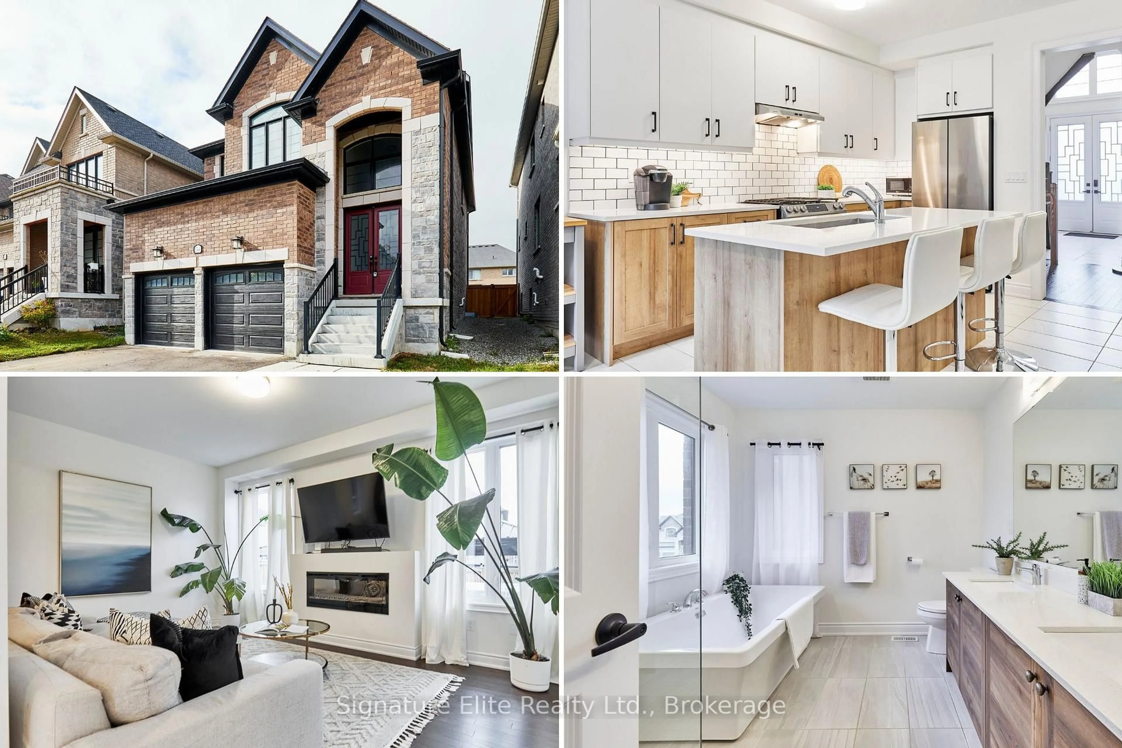 Open concept kitchen, ceramic/tile floor for 1344 Blackmore St, Innisfil Ontario L9S 0J8