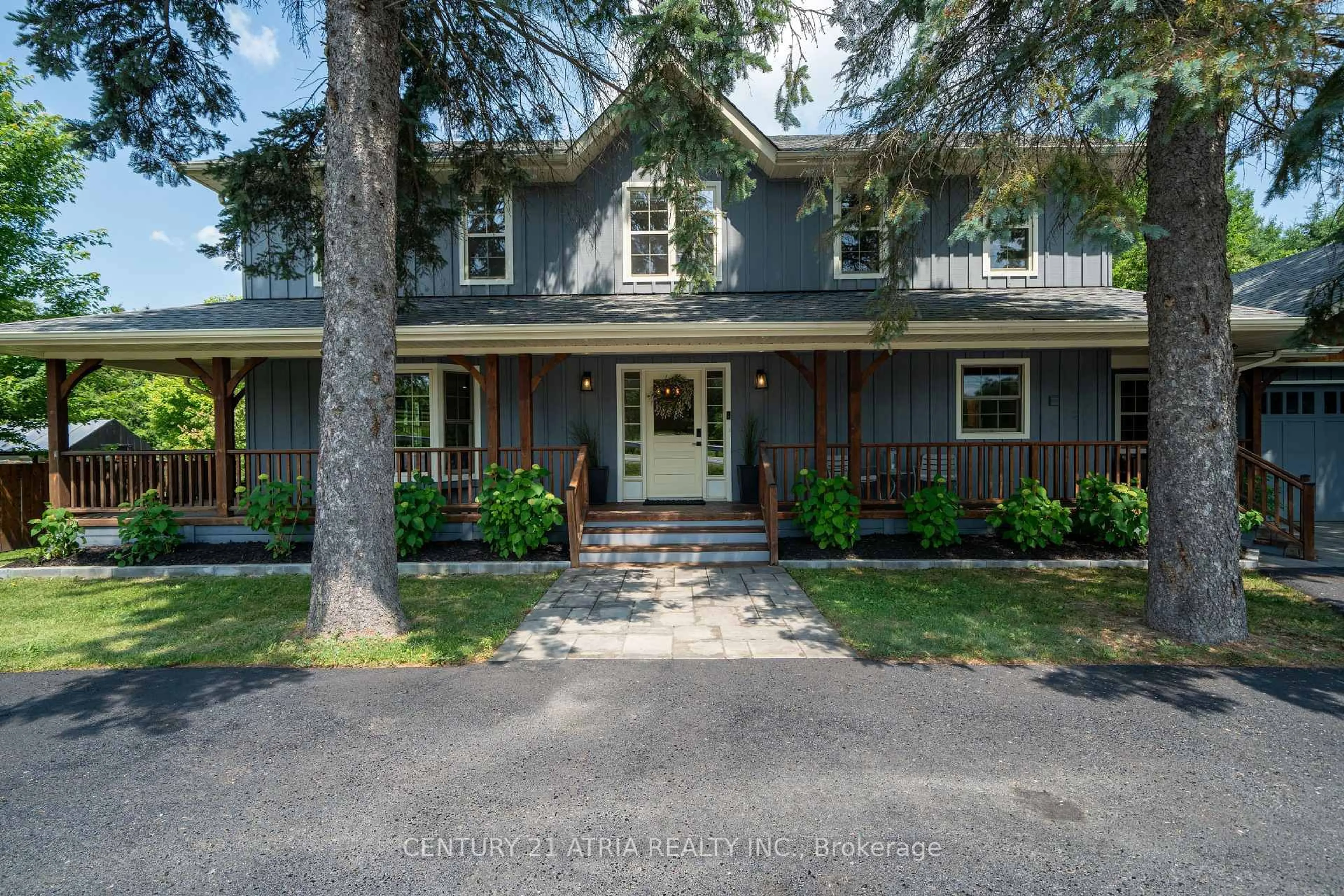 A pic from outside/outdoor area/front of a property/back of a property/a pic from drone, street for 2460 Lloydtown-Aurora Rd, King Ontario L7B 1A3