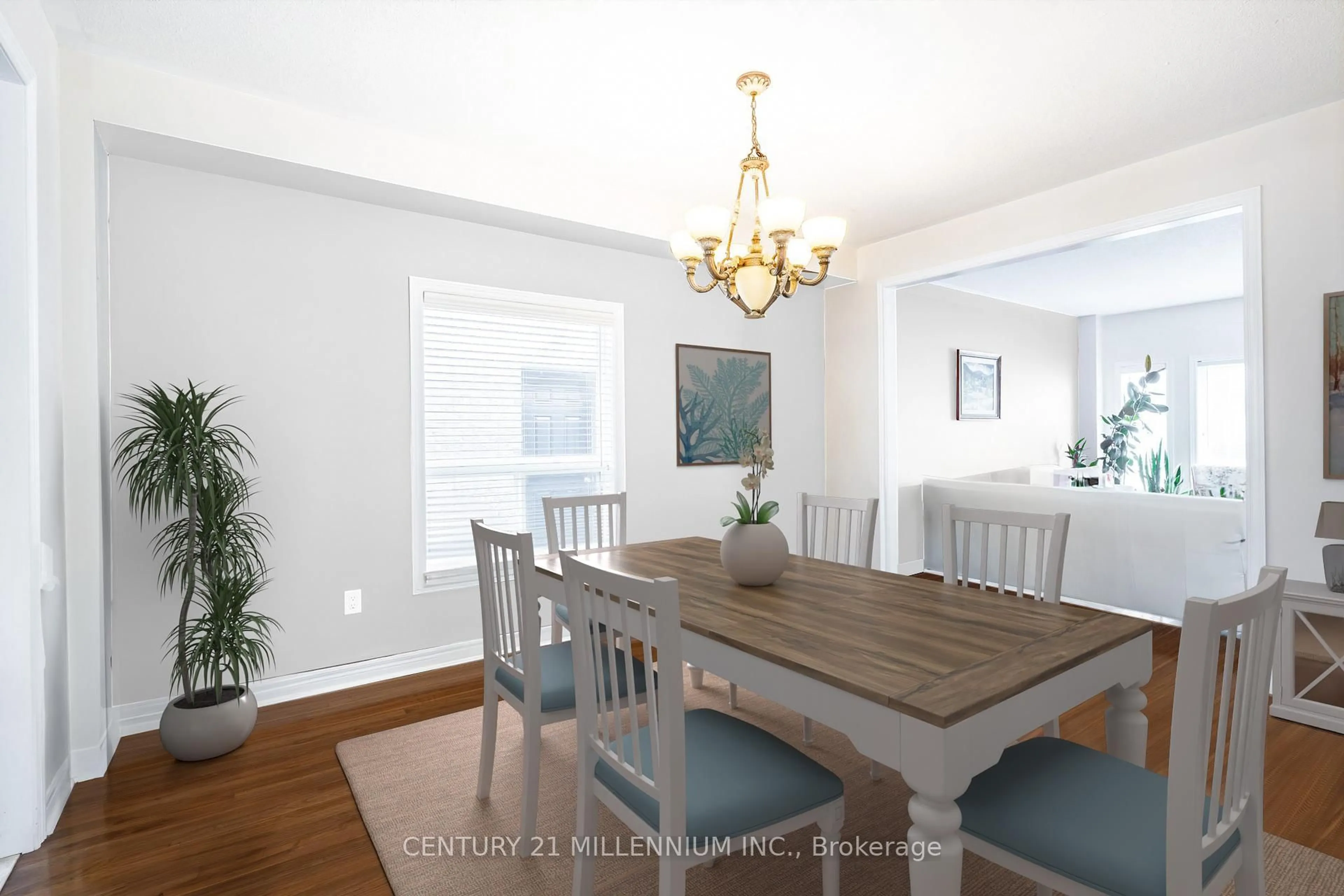 Dining room, wood/laminate floor for 1964 Jans Blvd, Innisfil Ontario L9S 4Z7