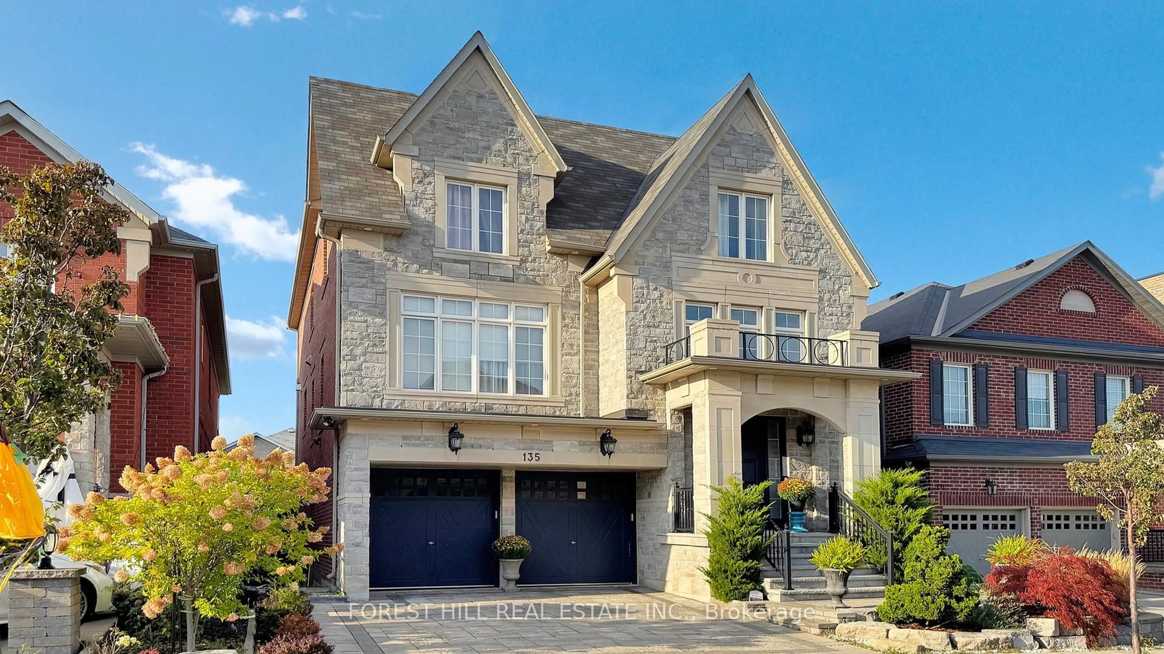 Home with brick exterior material, street for 135 Abner Miles Dr, Vaughan Ontario L6A 4X4