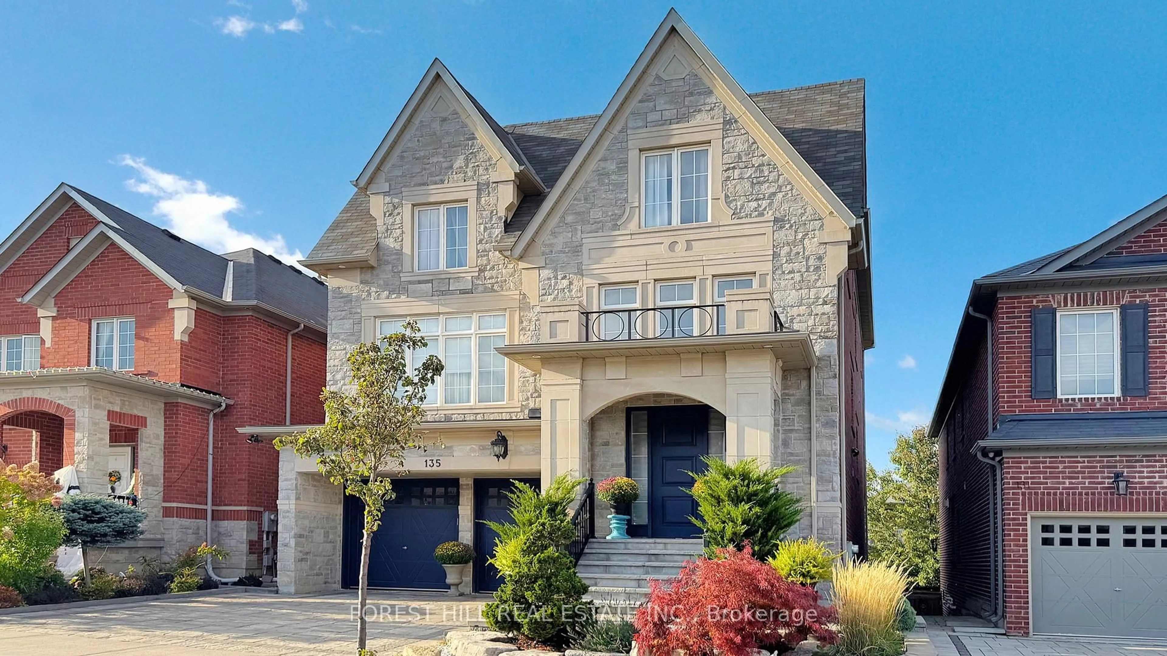 Home with brick exterior material, street for 135 Abner Miles Dr, Vaughan Ontario L6A 4X4