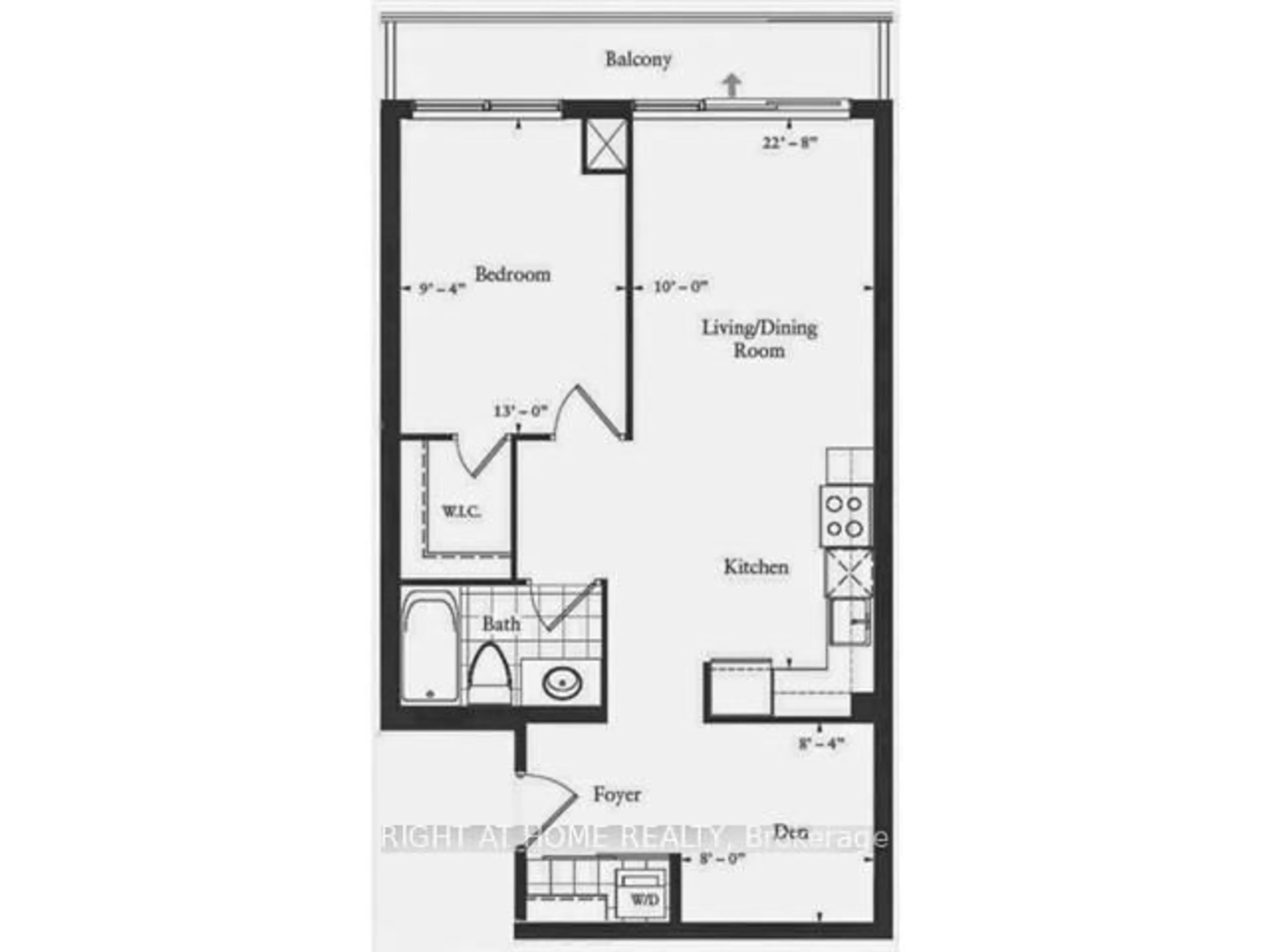Floor plan for 7165 Yonge St #1507, Markham Ontario L3T 0C9