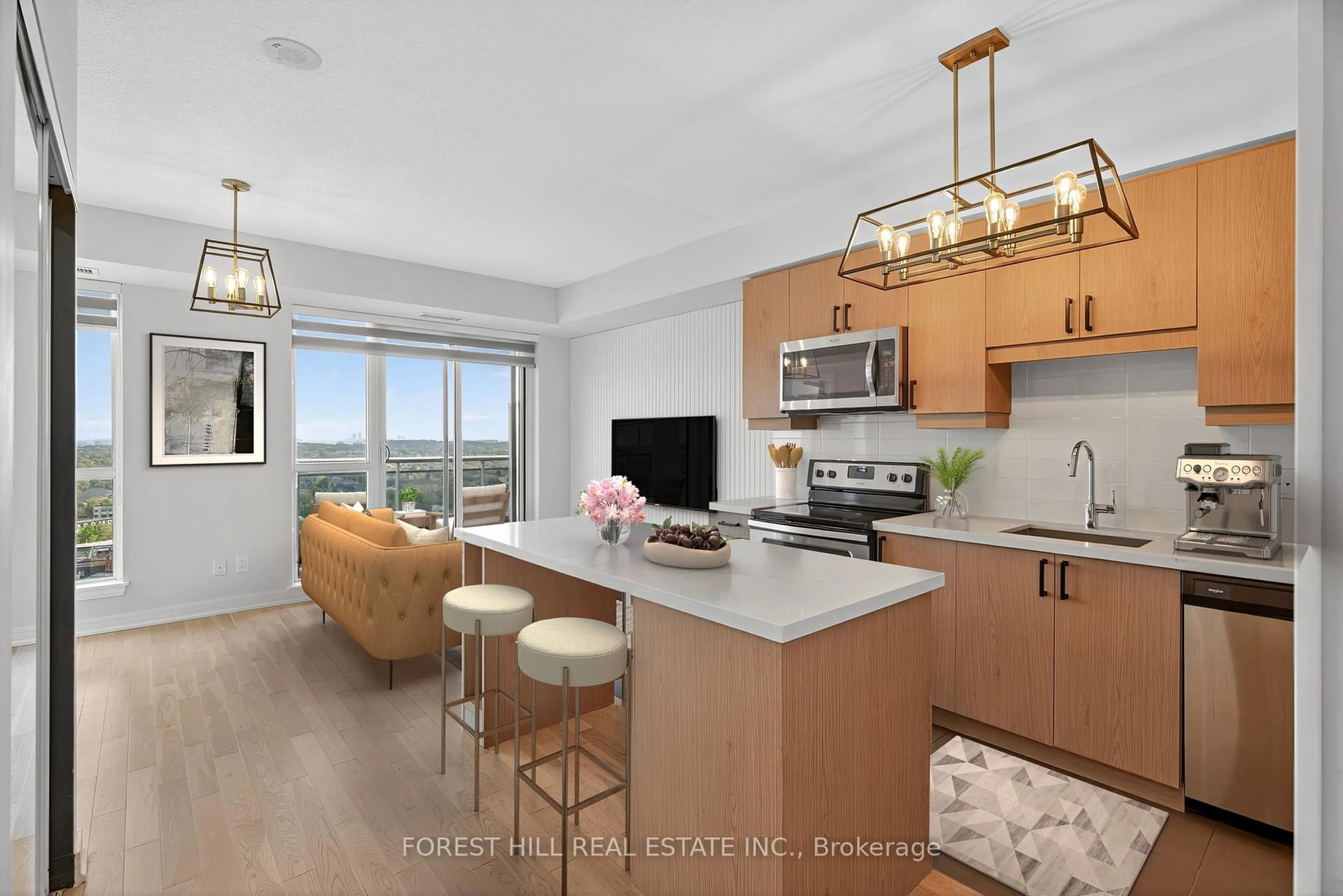 Open concept kitchen, unknown for 9205 Yonge St #1603, Richmond Hill Ontario L4C 1V5
