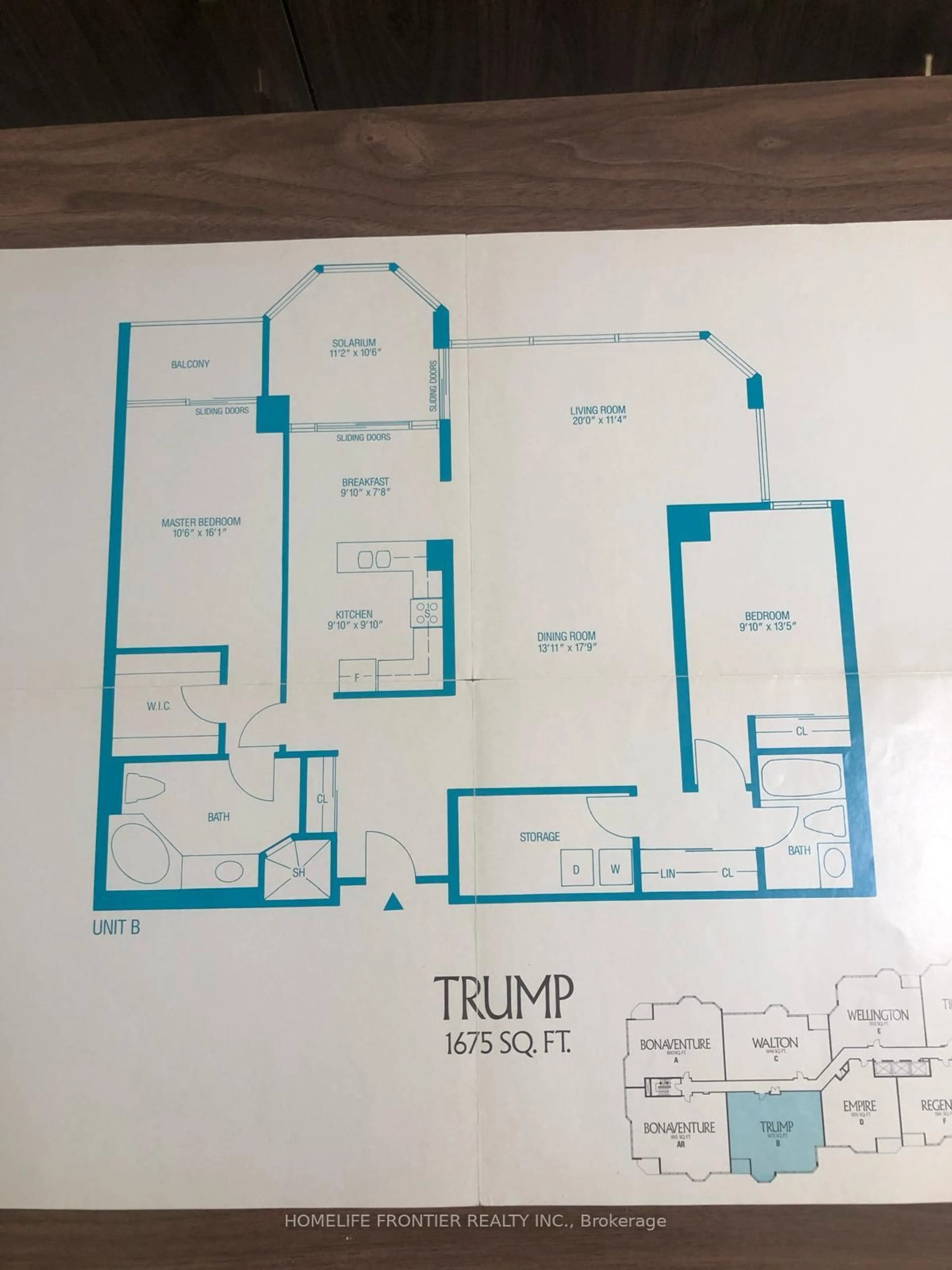 Floor plan for 7300 Yonge St #411, Vaughan Ontario L4J 7Y5