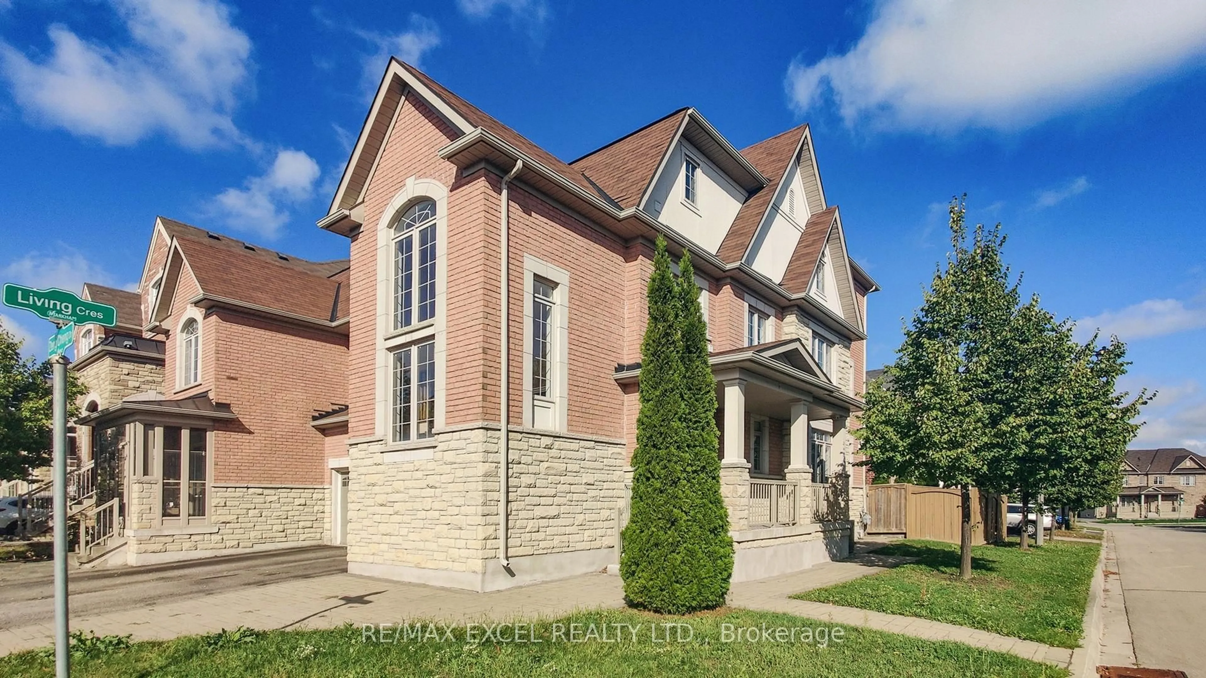 Home with brick exterior material, street for 103 Living Cres, Markham Ontario L6C 0T4