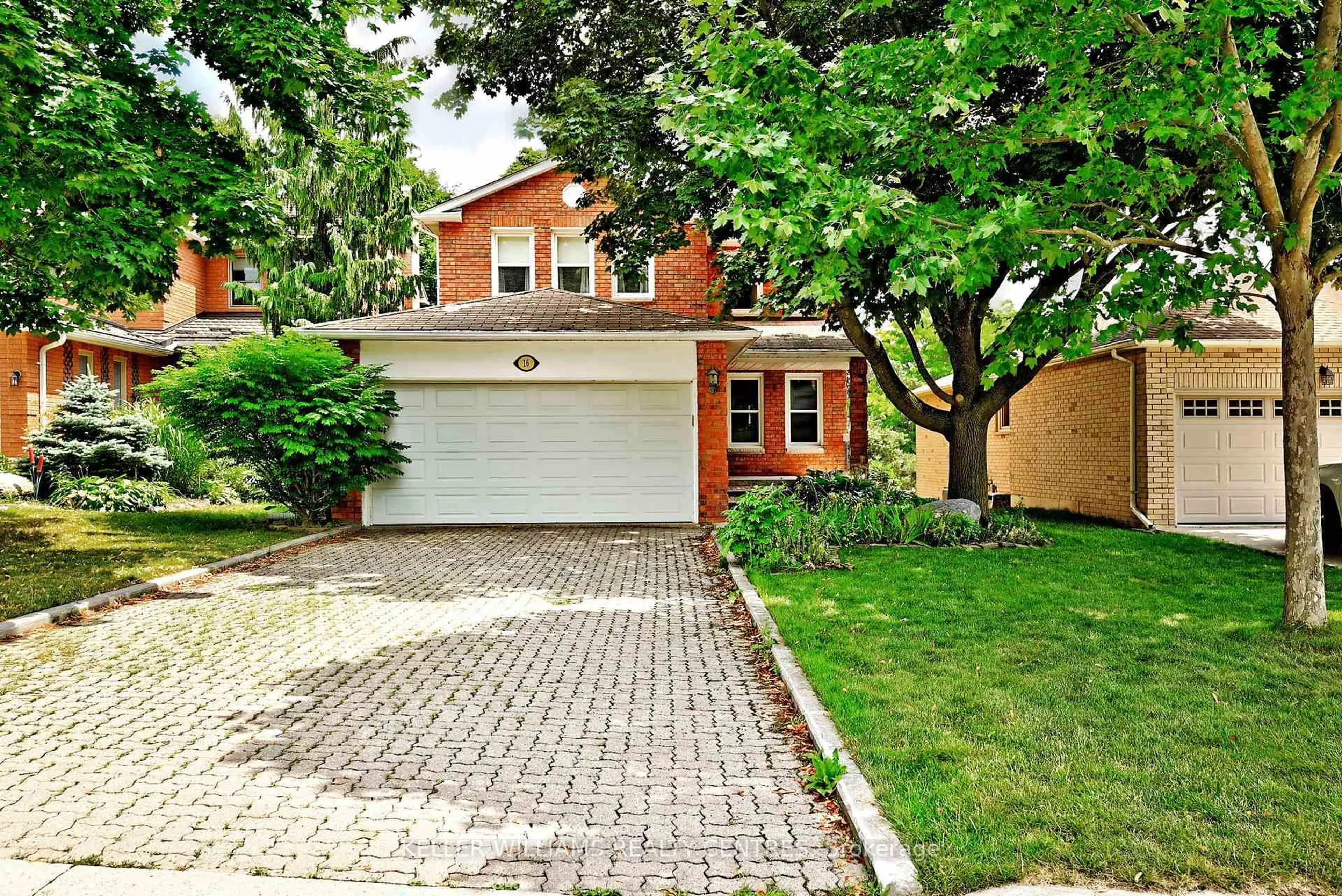 Home with brick exterior material, street for 16 Lanewood Dr, Aurora Ontario L4G 4T7