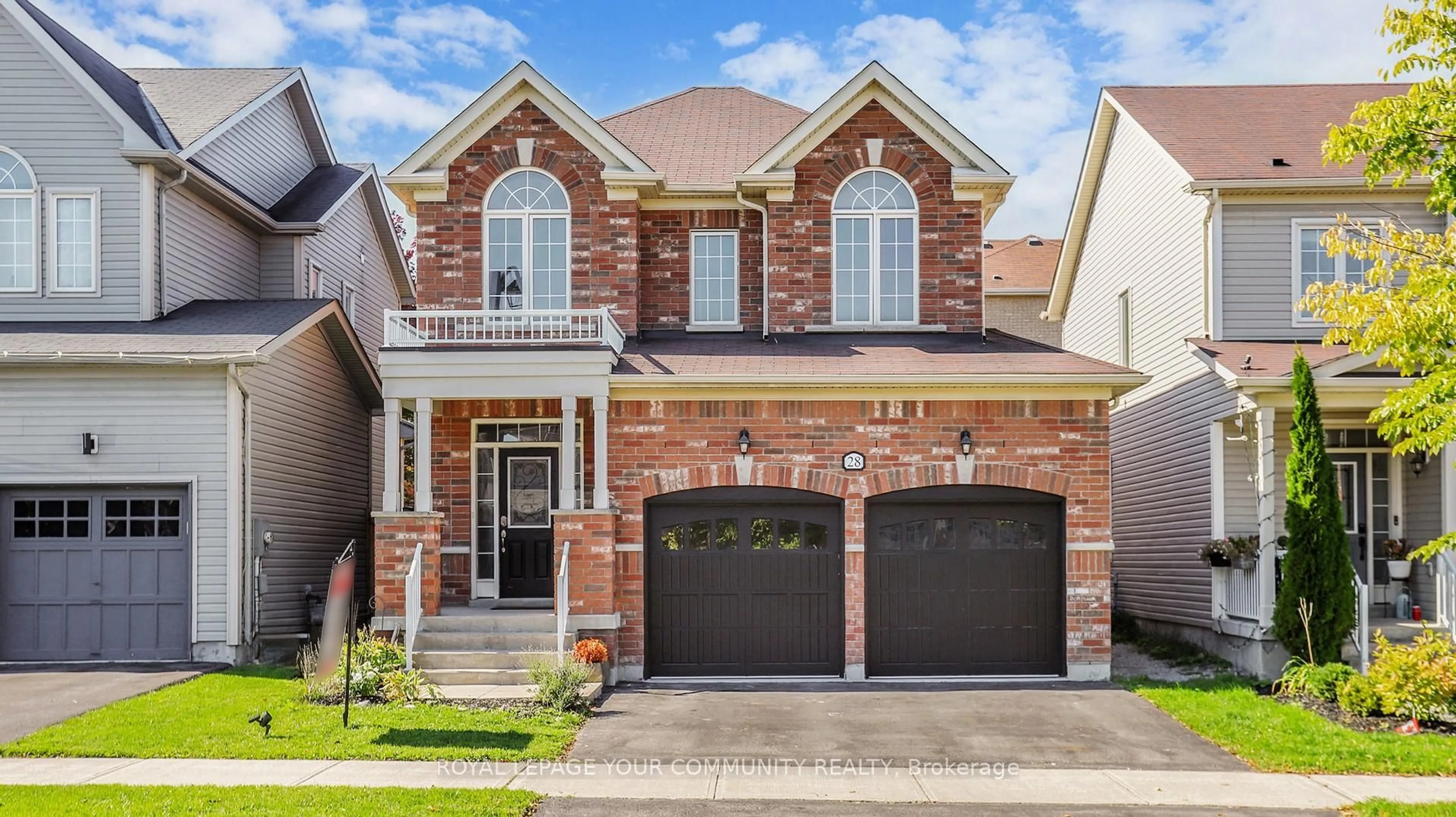 Home with brick exterior material, street for 28 Fred Mason St, Georgina Ontario L4P 0B2