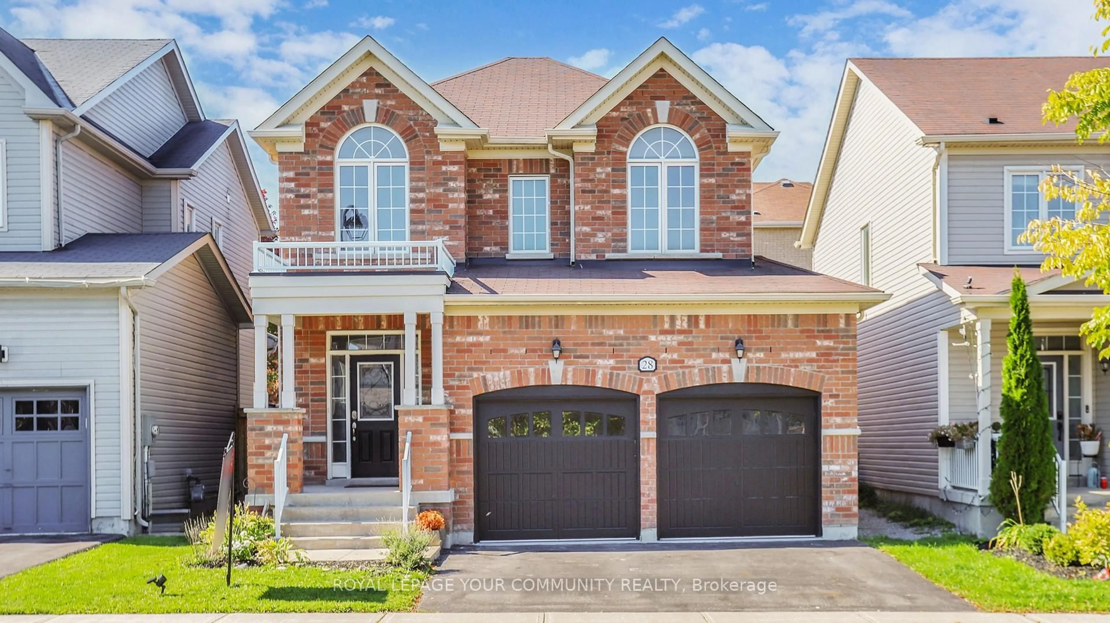 Home with brick exterior material, street for 28 Fred Mason St, Georgina Ontario L4P 0B2