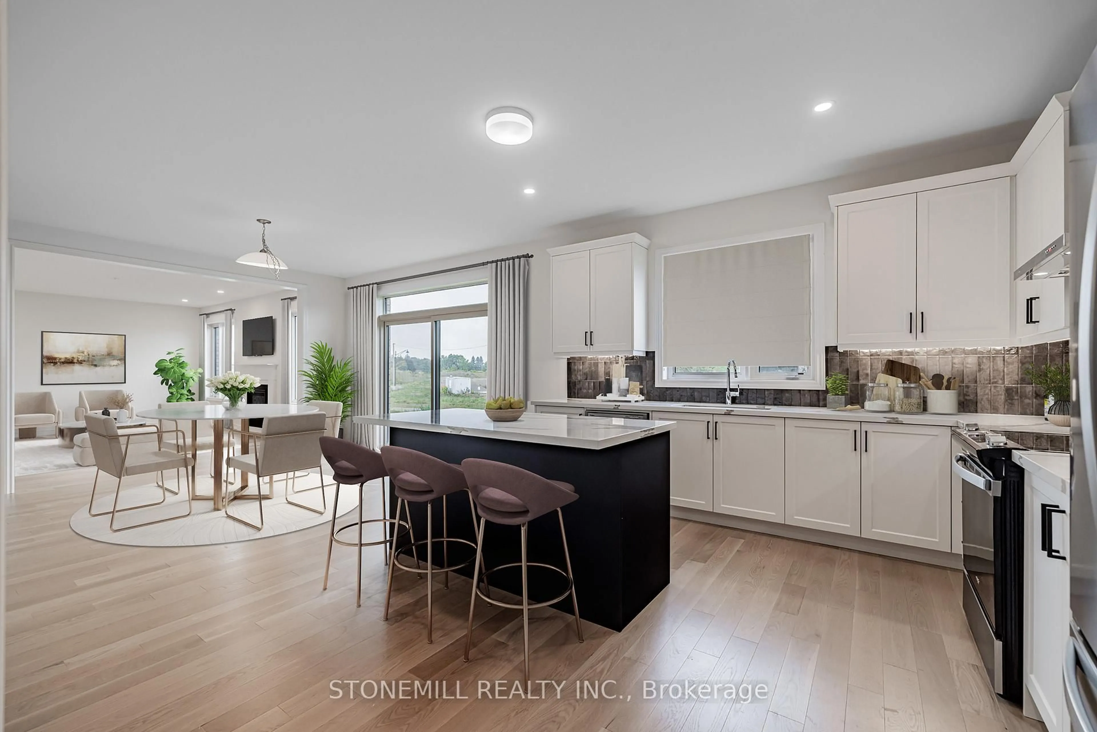 Open concept kitchen, unknown for 35 Edgar Ave, Essa Ontario L3W 0A9