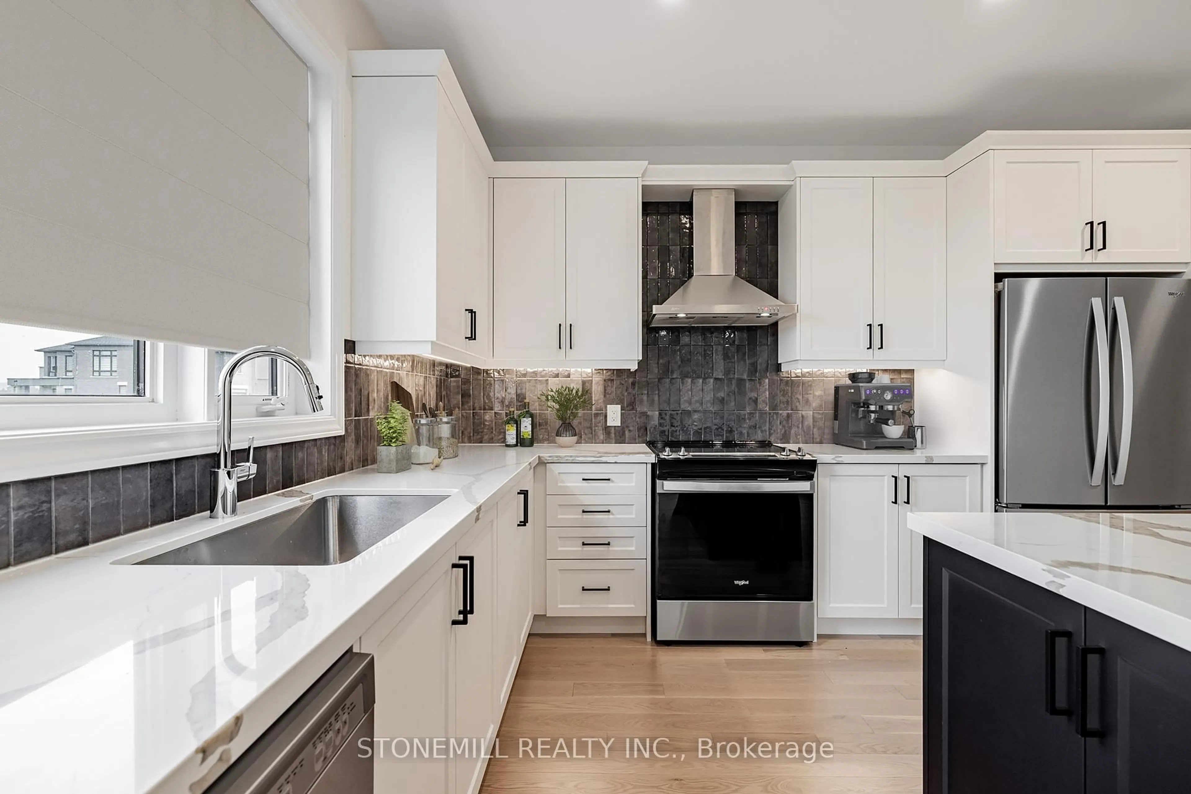 Contemporary kitchen, ceramic/tile floor for 35 Edgar Ave, Essa Ontario L3W 0A9