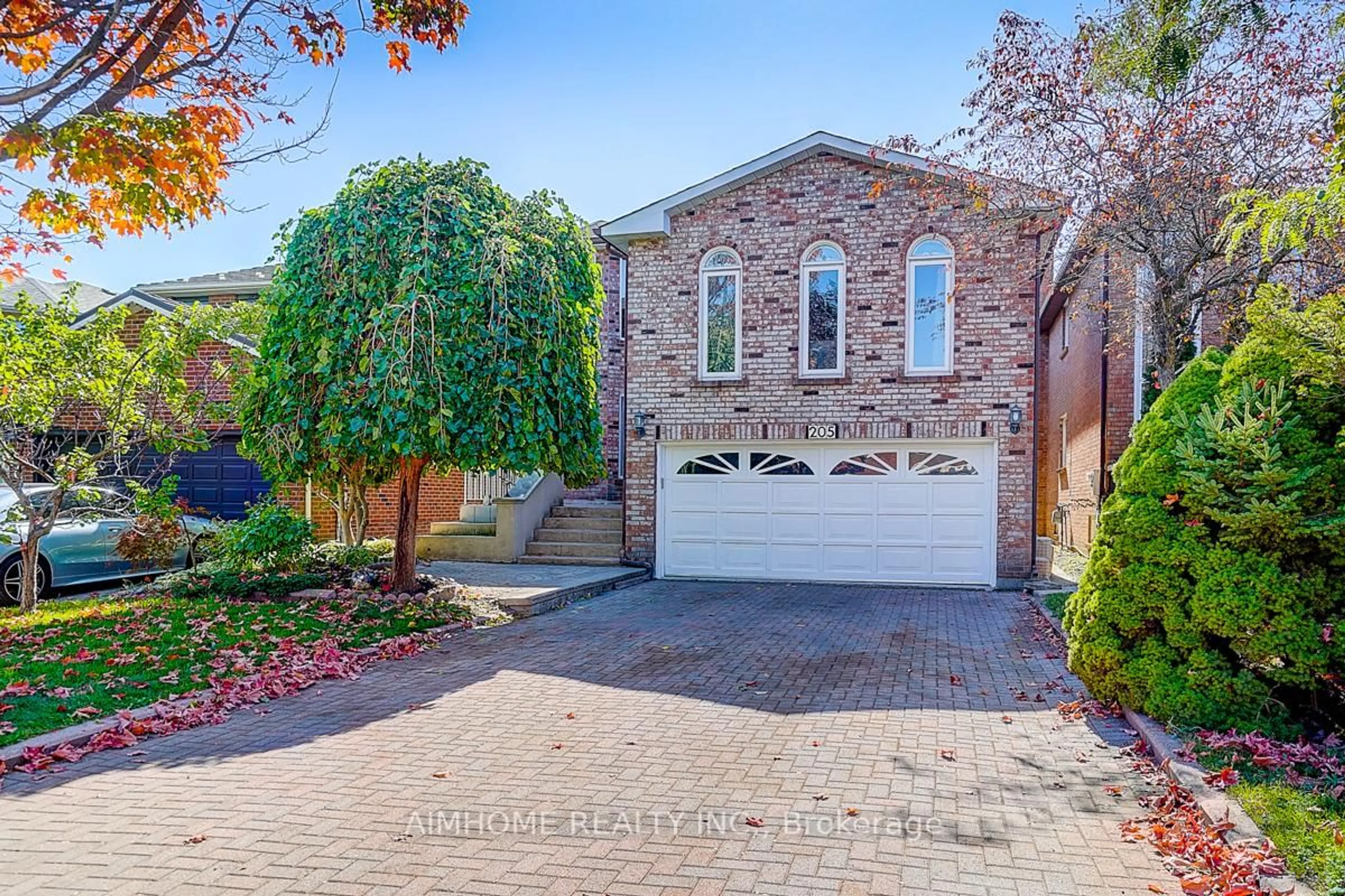 Home with brick exterior material, street for 205 Pinewood Dr, Vaughan Ontario L4J 5R7