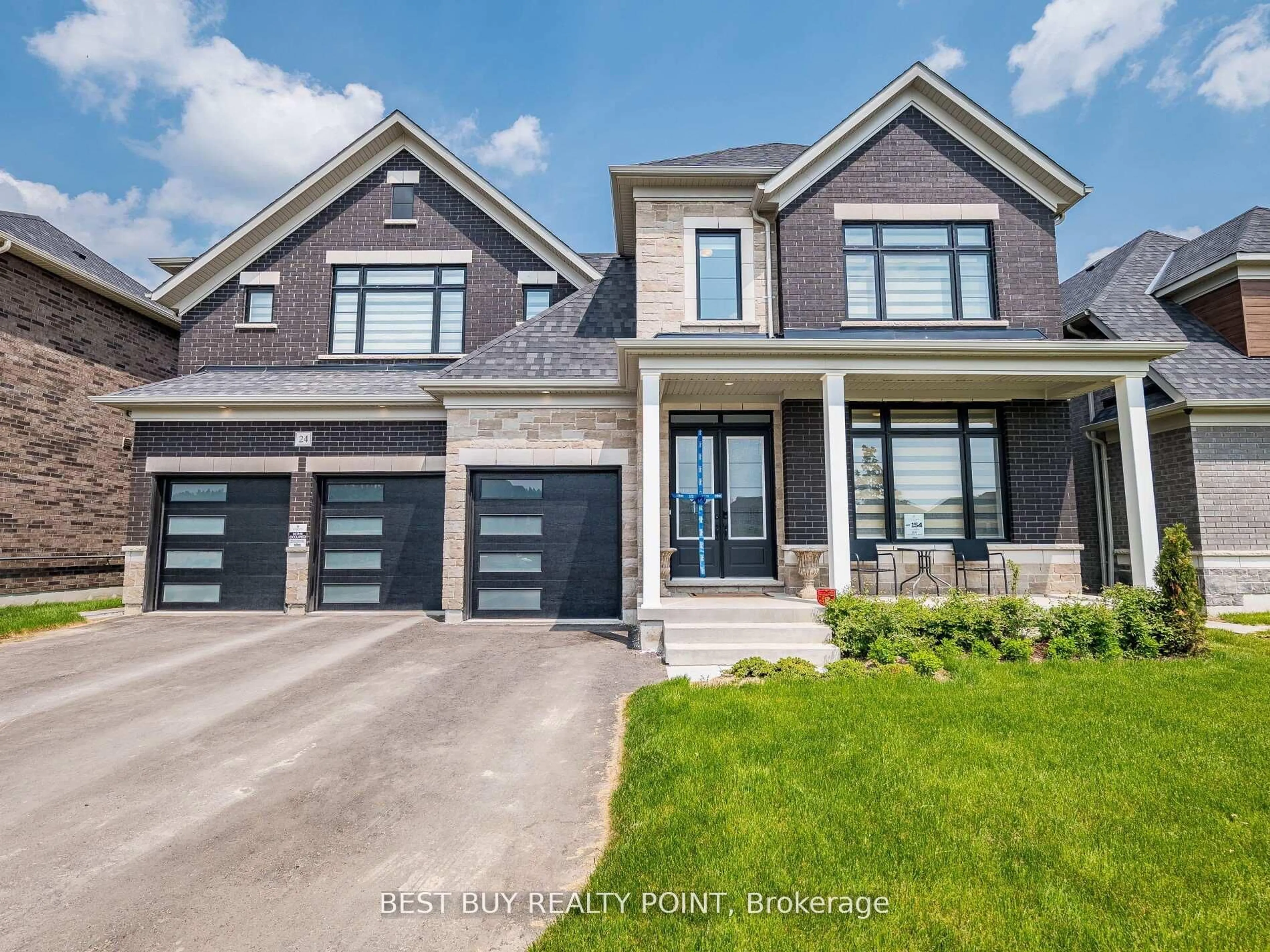 Home with brick exterior material, street for 24 Magnolia Ave, Adjala-Tosorontio Ontario L0G 1W0
