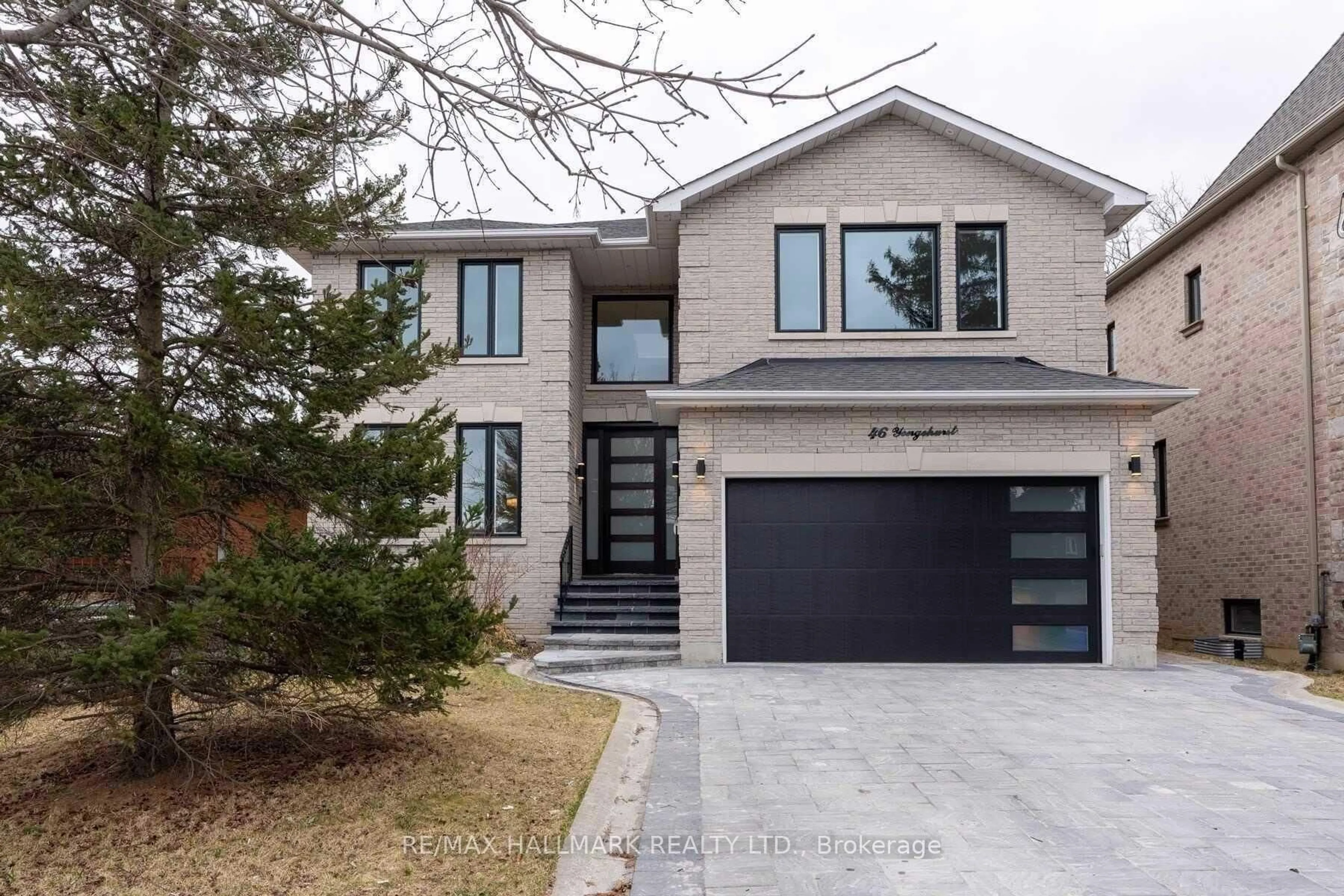 Home with brick exterior material, street for 46 Yongehurst Rd, Richmond Hill Ontario L4C 3T2
