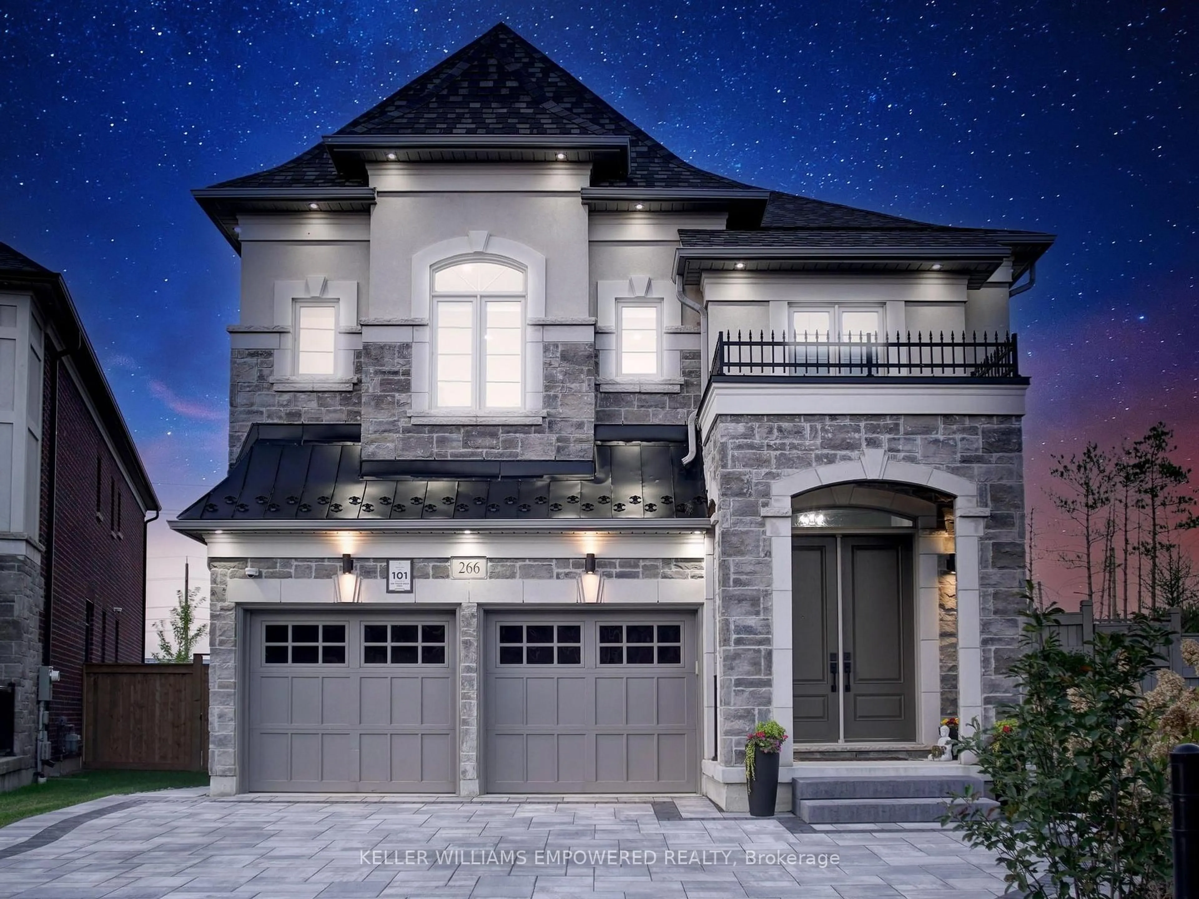 Home with brick exterior material, street for 266 Touch Gold Cres, Aurora Ontario L4G 3X5