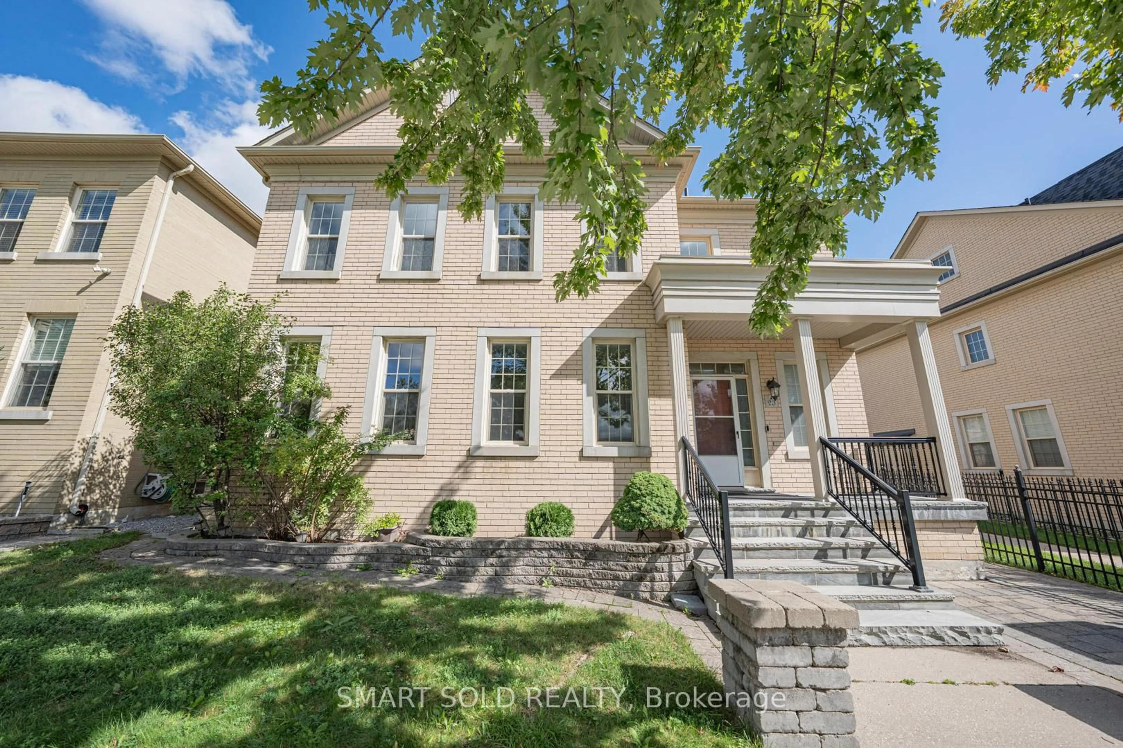 Home with brick exterior material, street for 23 Bonheur Rd, Markham Ontario L6C 0A3