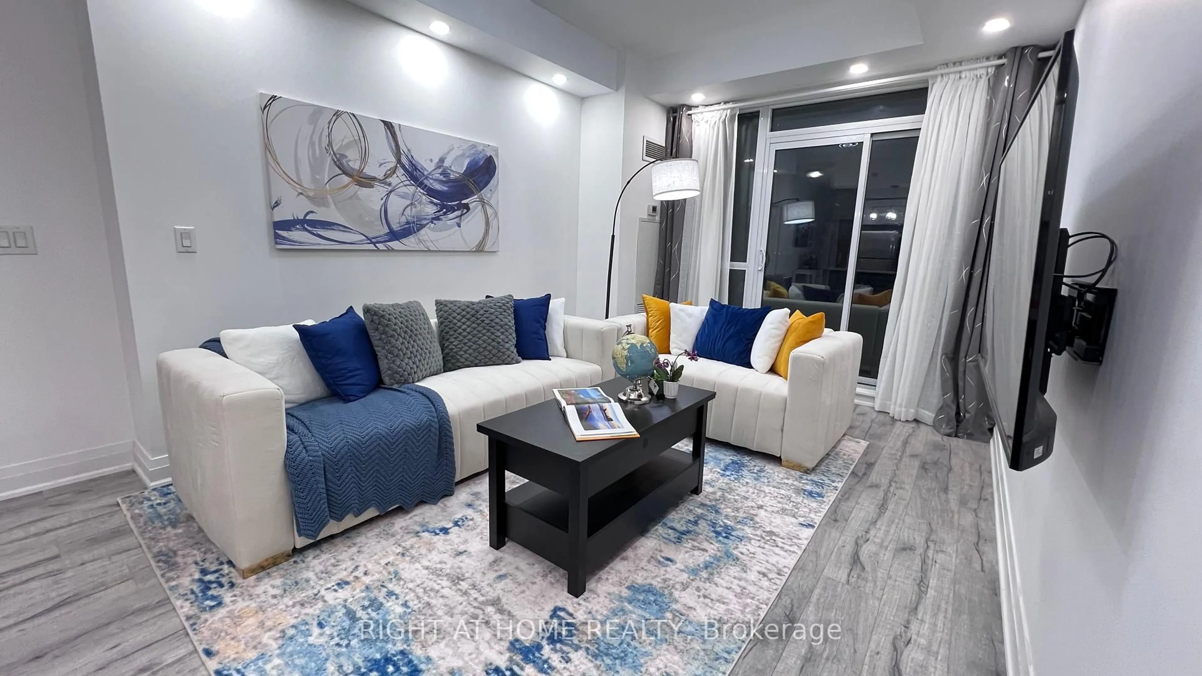 Living room with furniture, unknown for 520 Steeles Ave #814, Vaughan Ontario L4J 0H2