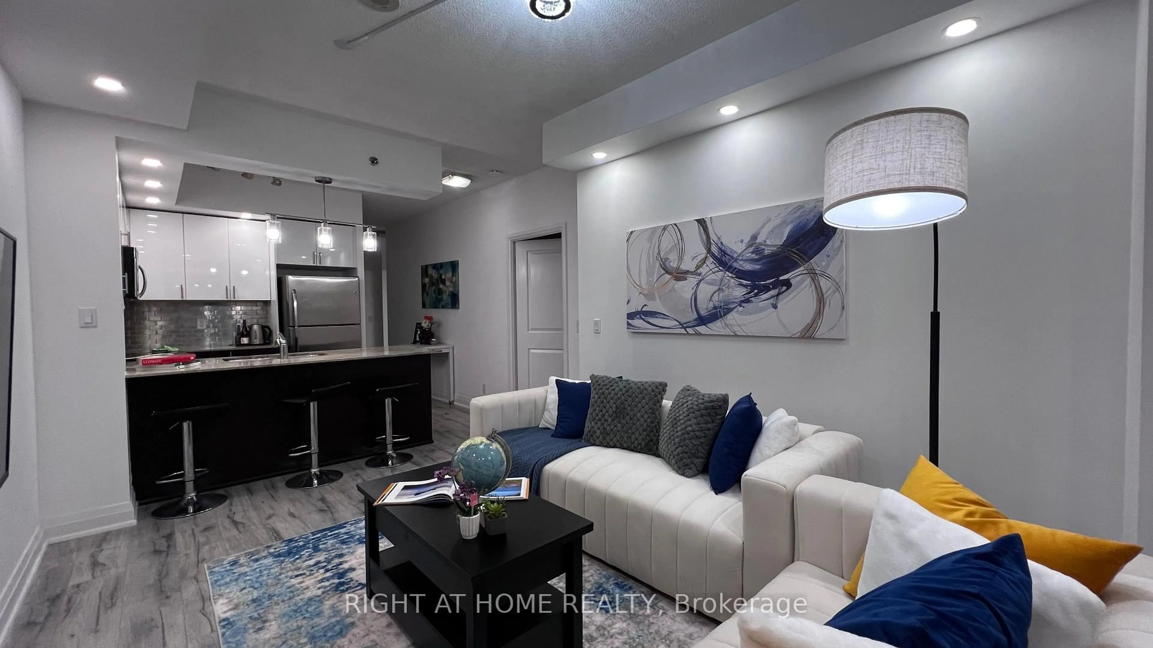 Living room with furniture, unknown for 520 Steeles Ave #814, Vaughan Ontario L4J 0H2