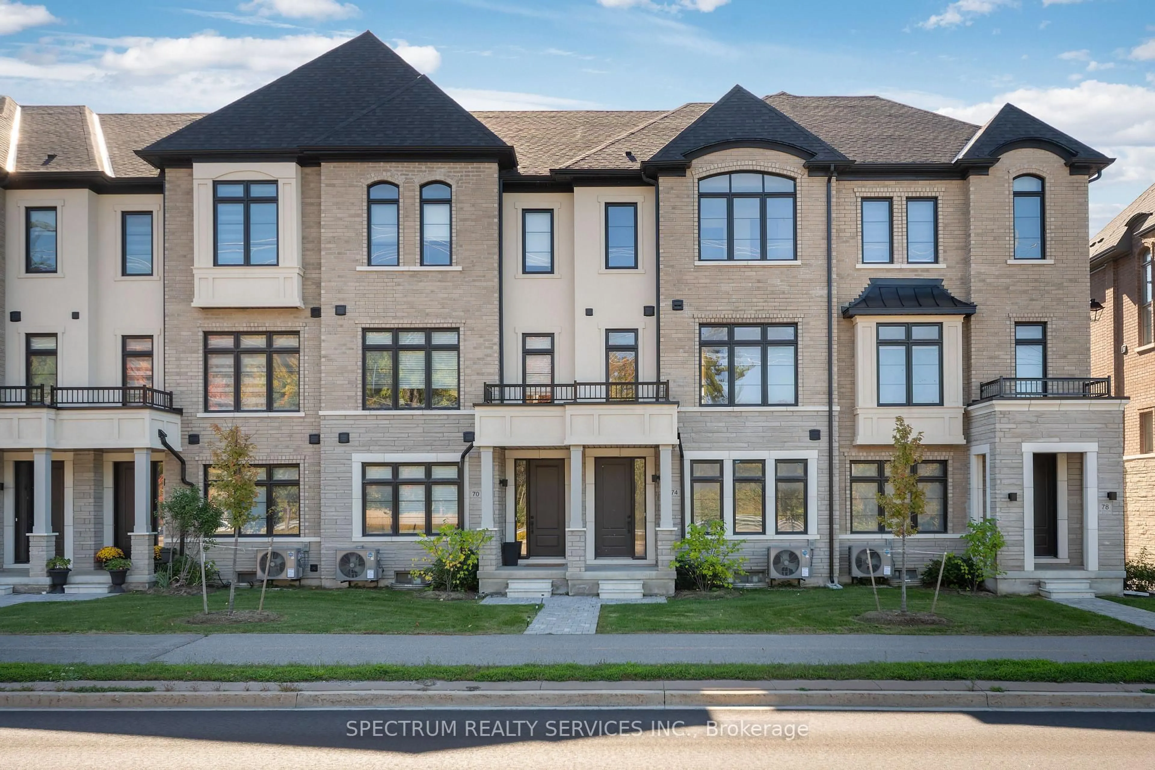 Home with brick exterior material, street for 74 De La Roche Dr, Vaughan Ontario L4H 5G4