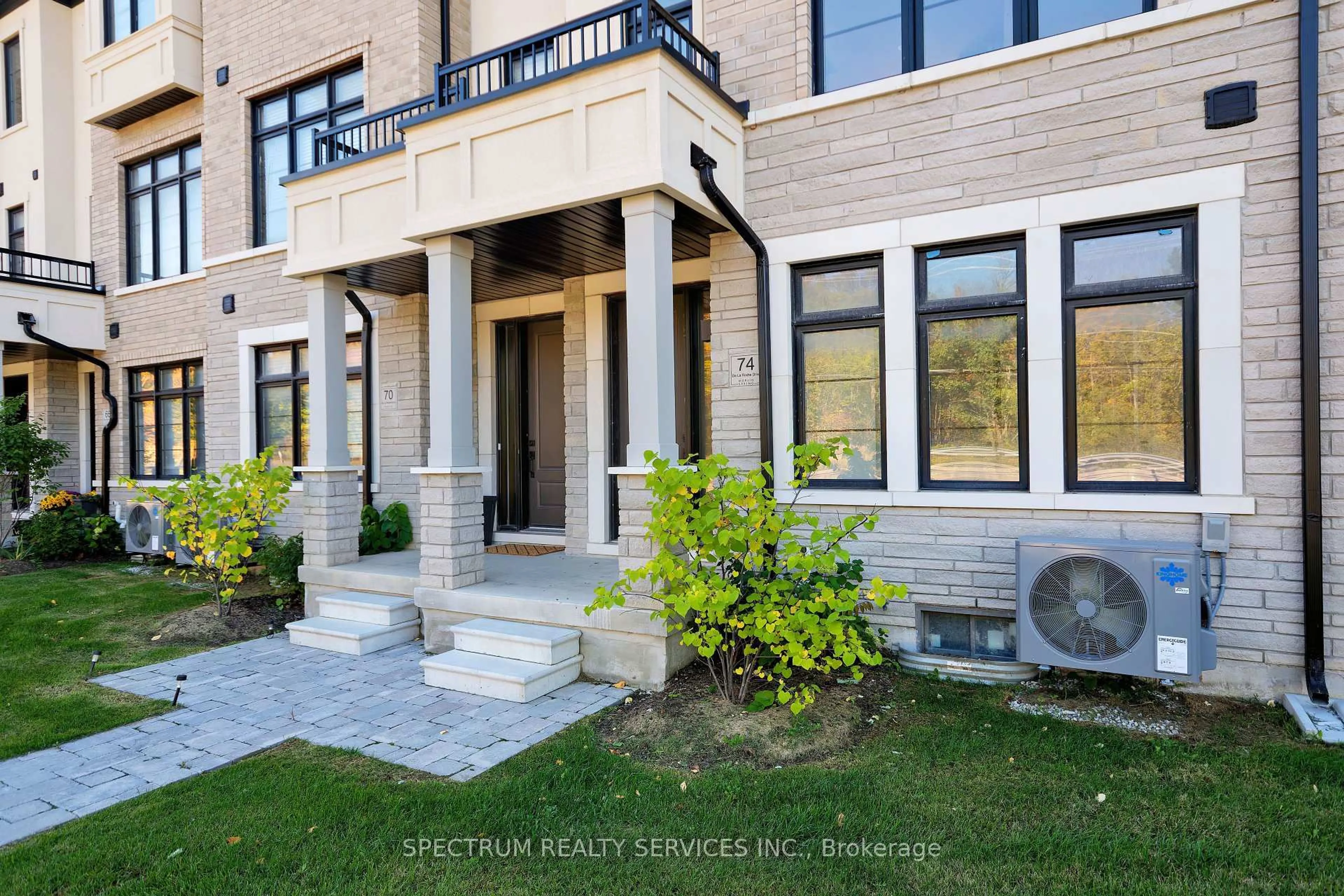 Home with brick exterior material, street for 74 De La Roche Dr, Vaughan Ontario L4H 5G4