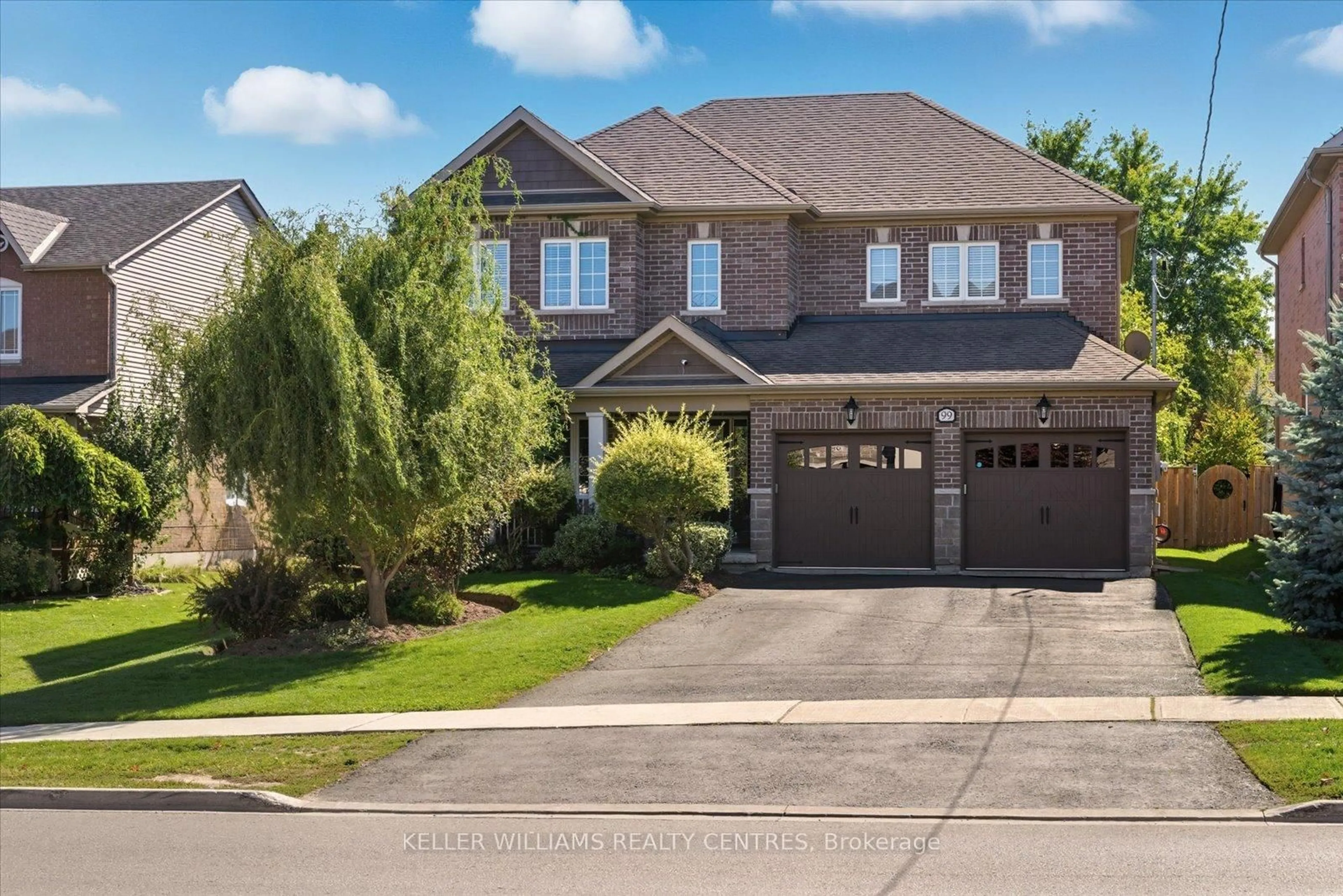 Home with brick exterior material, street for 99 Church St, Georgina Ontario L4P 1J4