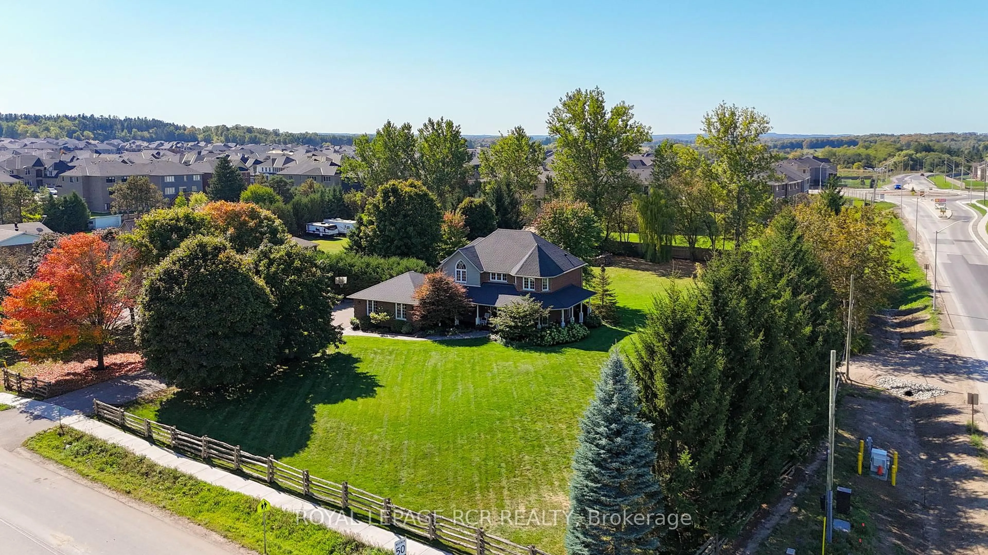 A pic from outside/outdoor area/front of a property/back of a property/a pic from drone, unknown for 2200 Concession 8 Rd, Adjala-Tosorontio Ontario L0G 1W0
