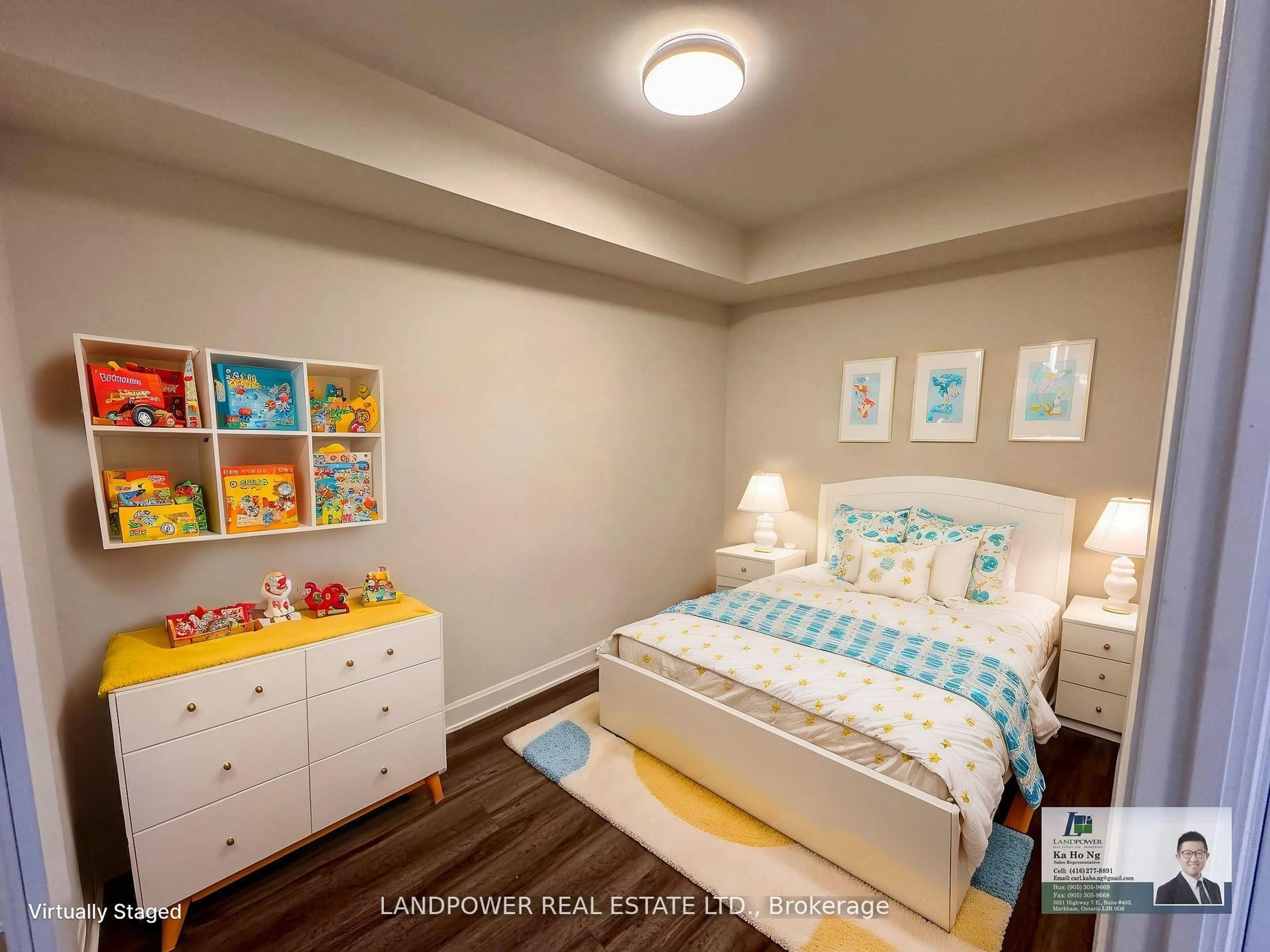 Bedroom with bed, unknown for 38 Water Walk Dr #1111, Markham Ontario L3R 6M8