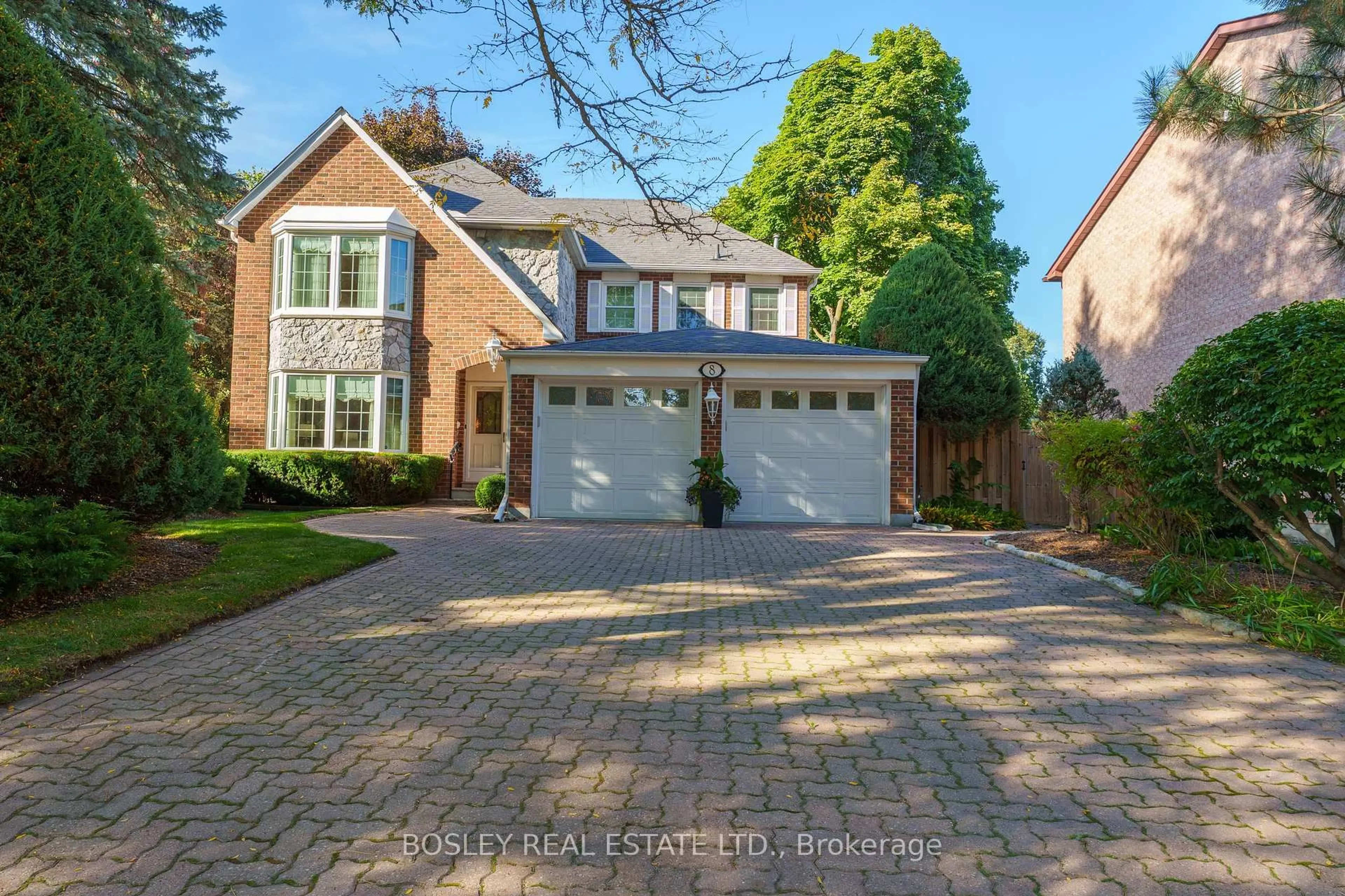Home with brick exterior material, street for 8 Roverdale Crt, Markham Ontario L3R 7K7