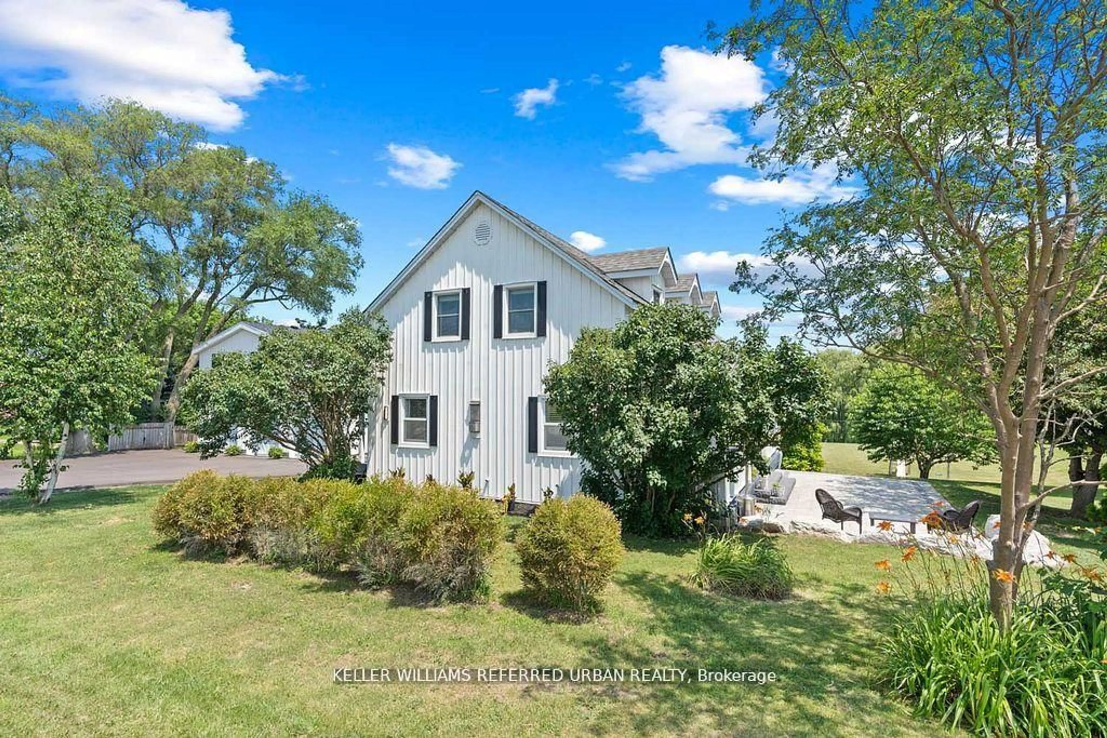 A pic from outside/outdoor area/front of a property/back of a property/a pic from drone, water/lake/river/ocean view for 17145 8th Concession Rd, King Ontario L0G 1T0