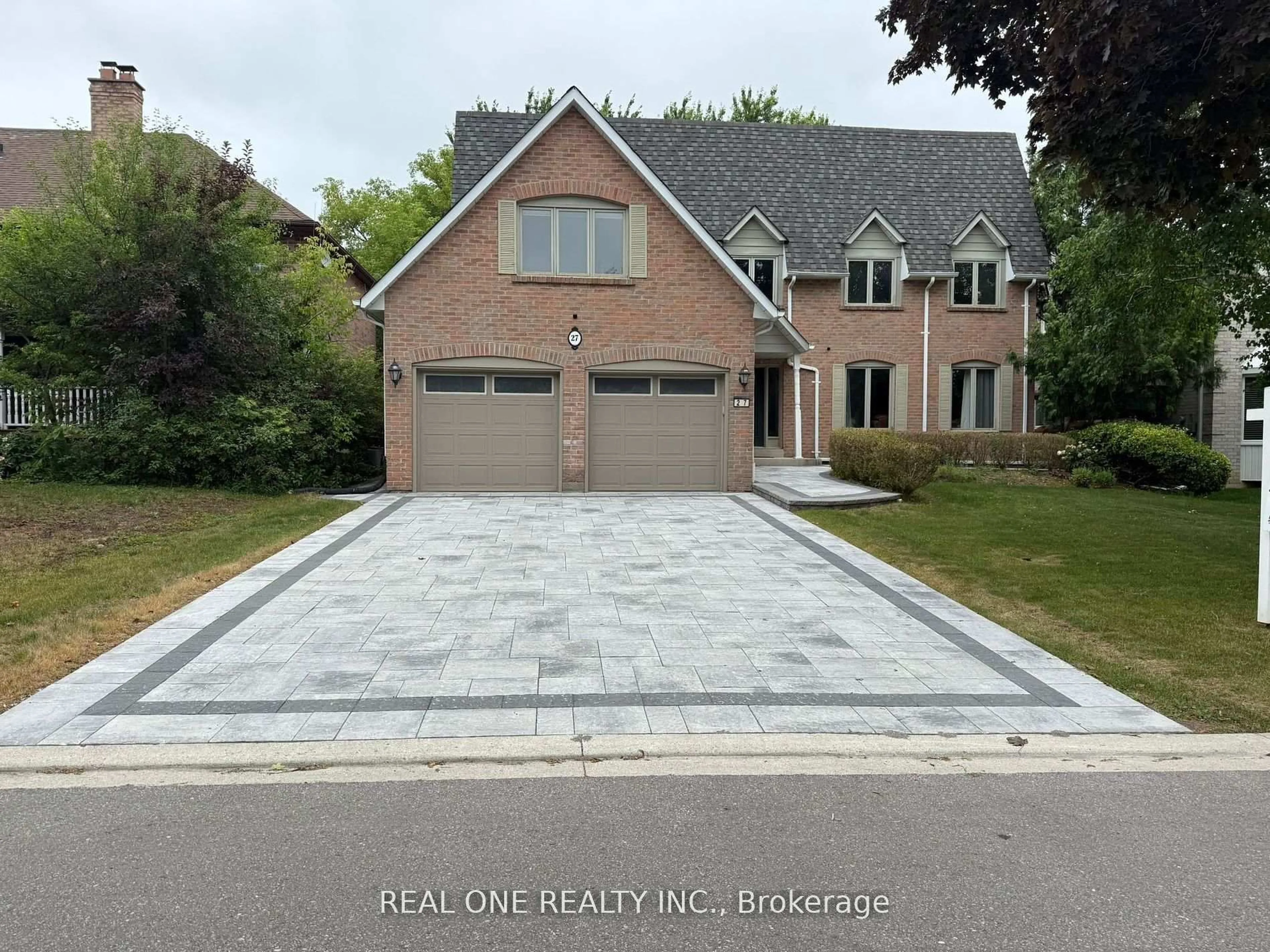 Home with brick exterior material, street for 27 Aitken Circ, Markham Ontario L3R 7K9