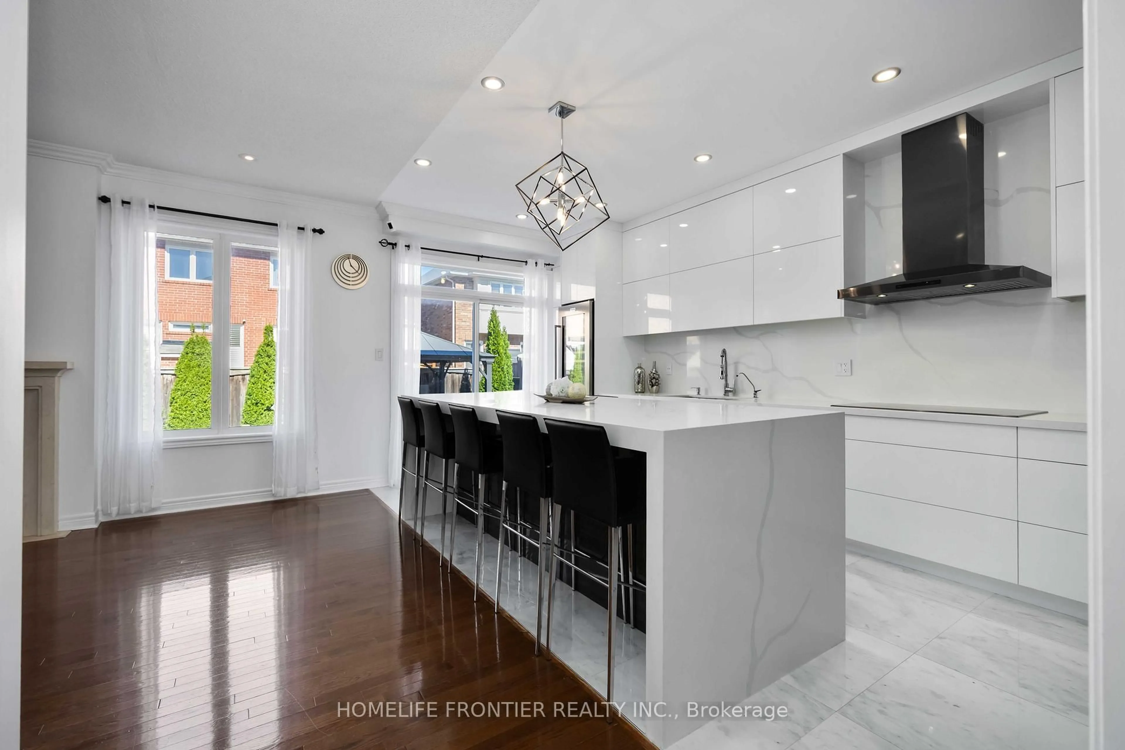 Contemporary kitchen, ceramic/tile floor for 26 Barnstone Dr, Markham Ontario L6E 2B3