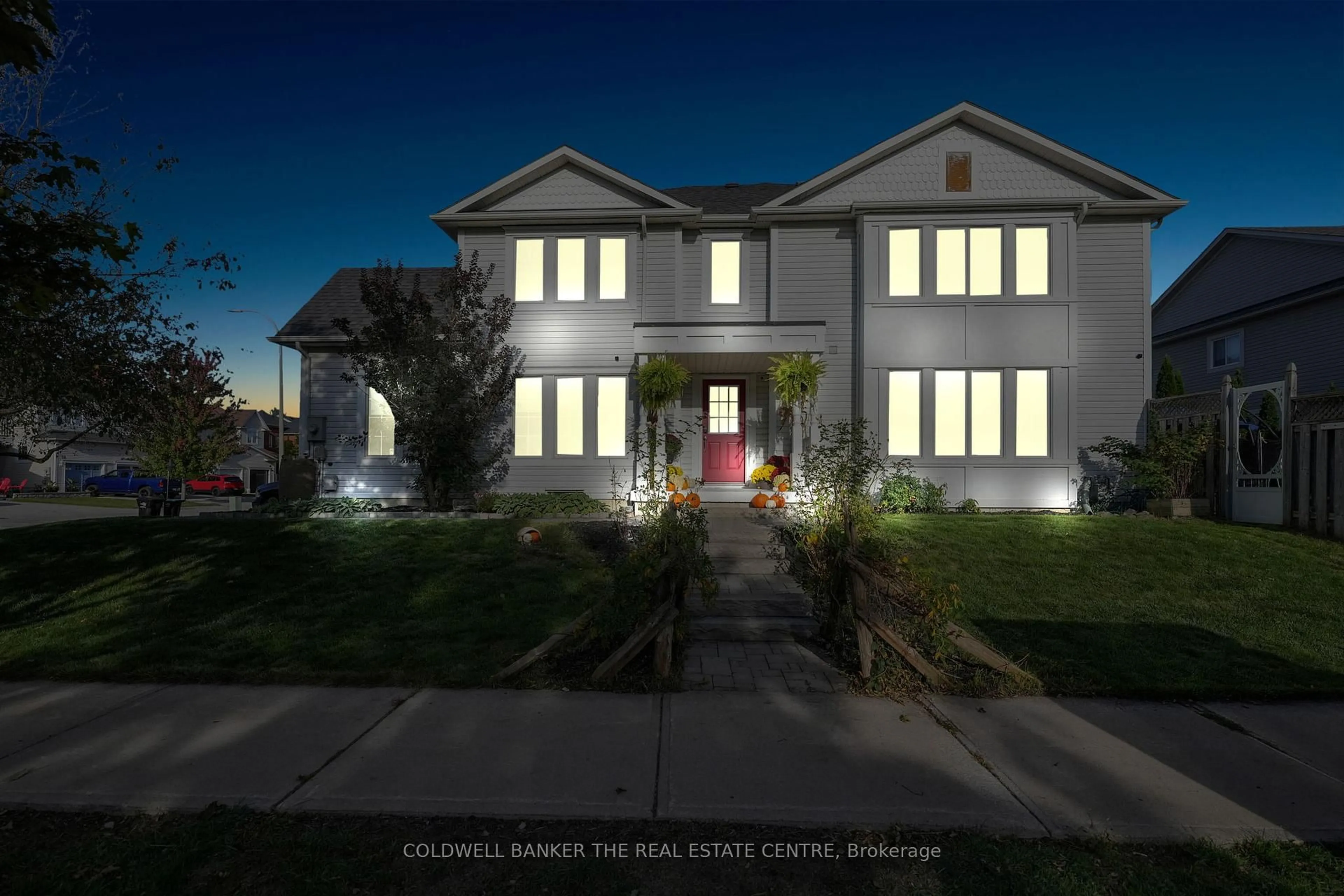 Home with vinyl exterior material, street for 1 Mcgahey St, New Tecumseth Ontario L0G 1W0