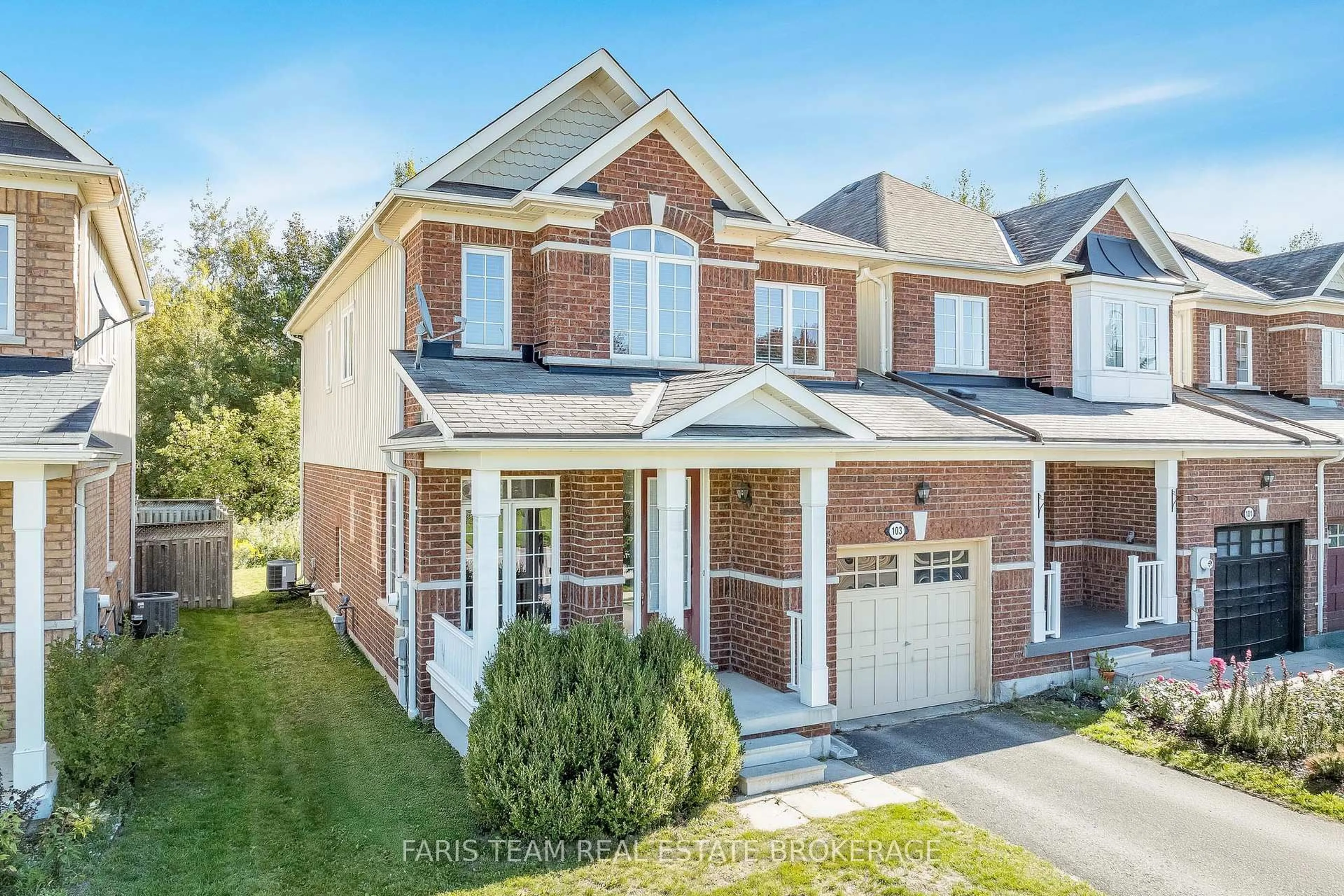 Home with brick exterior material, street for 103 Collier Cres, Essa Ontario L3W 0M8