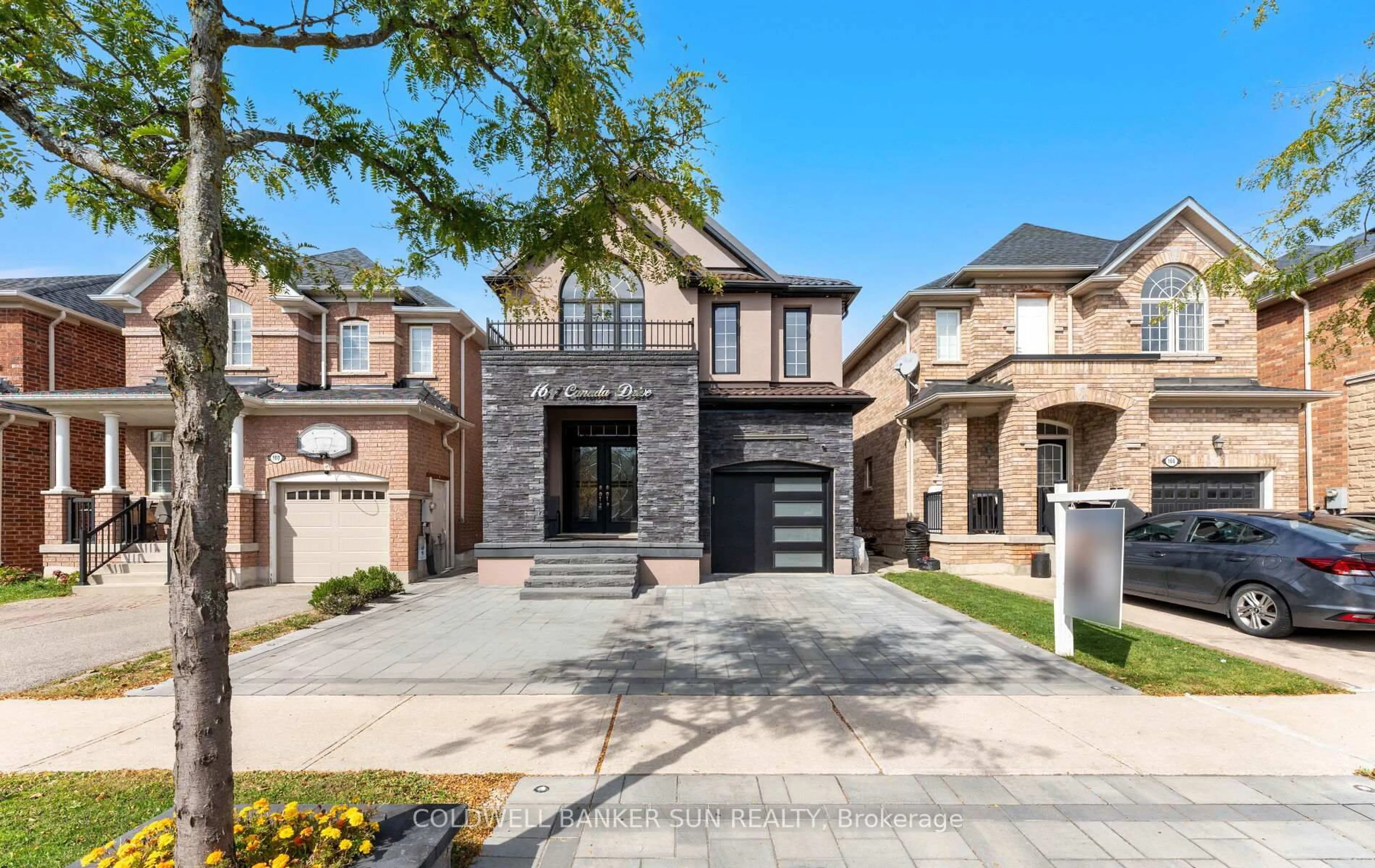 Home with brick exterior material, street for 164 Canada Dr, Vaughan Ontario L4K 0K1