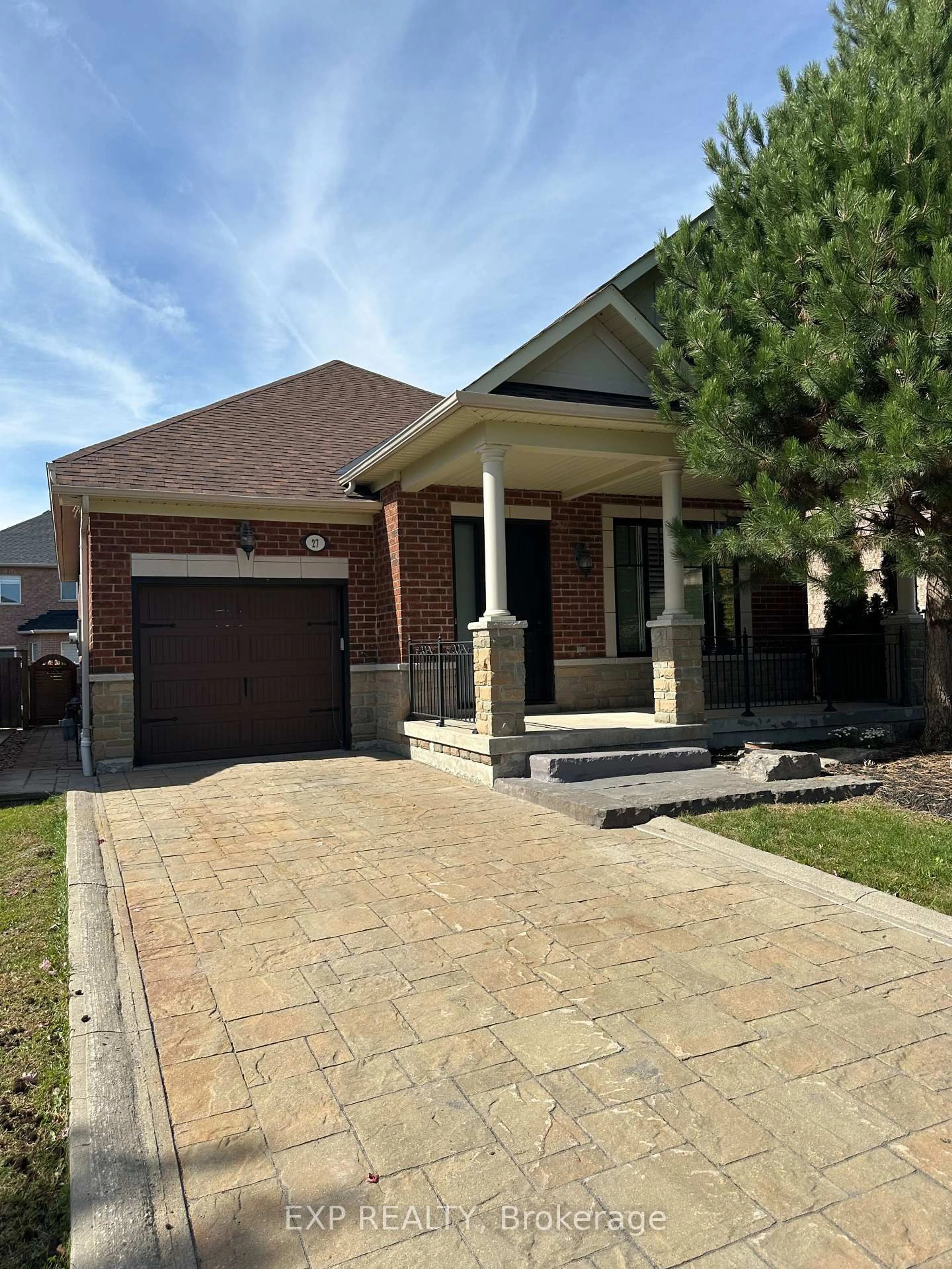 Home with brick exterior material, street for 27 Butterwood Lane, Whitchurch-Stouffville Ontario L4A 0M7