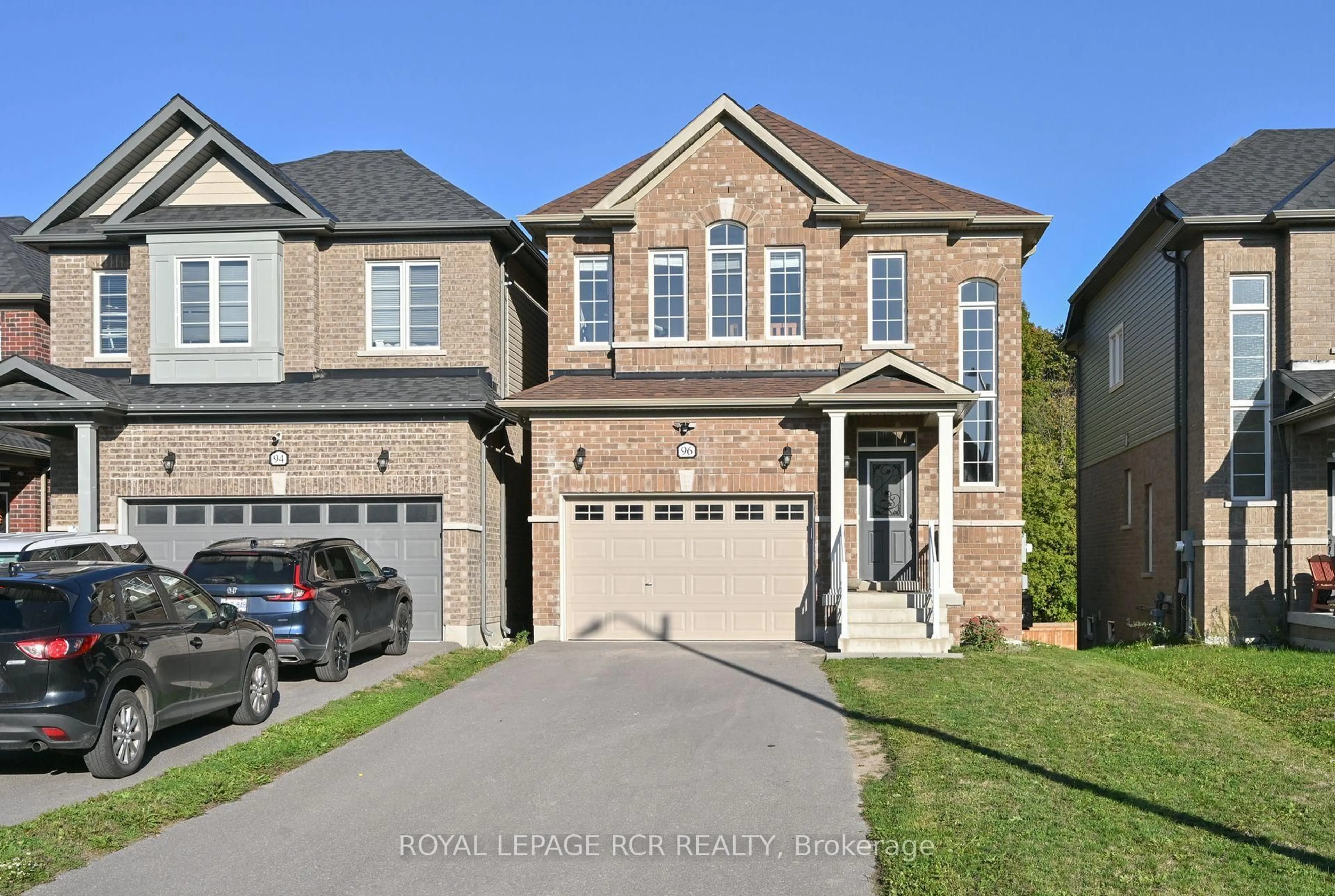 Home with brick exterior material, street for 96 Wood Cres, Essa Ontario L0M 1B5