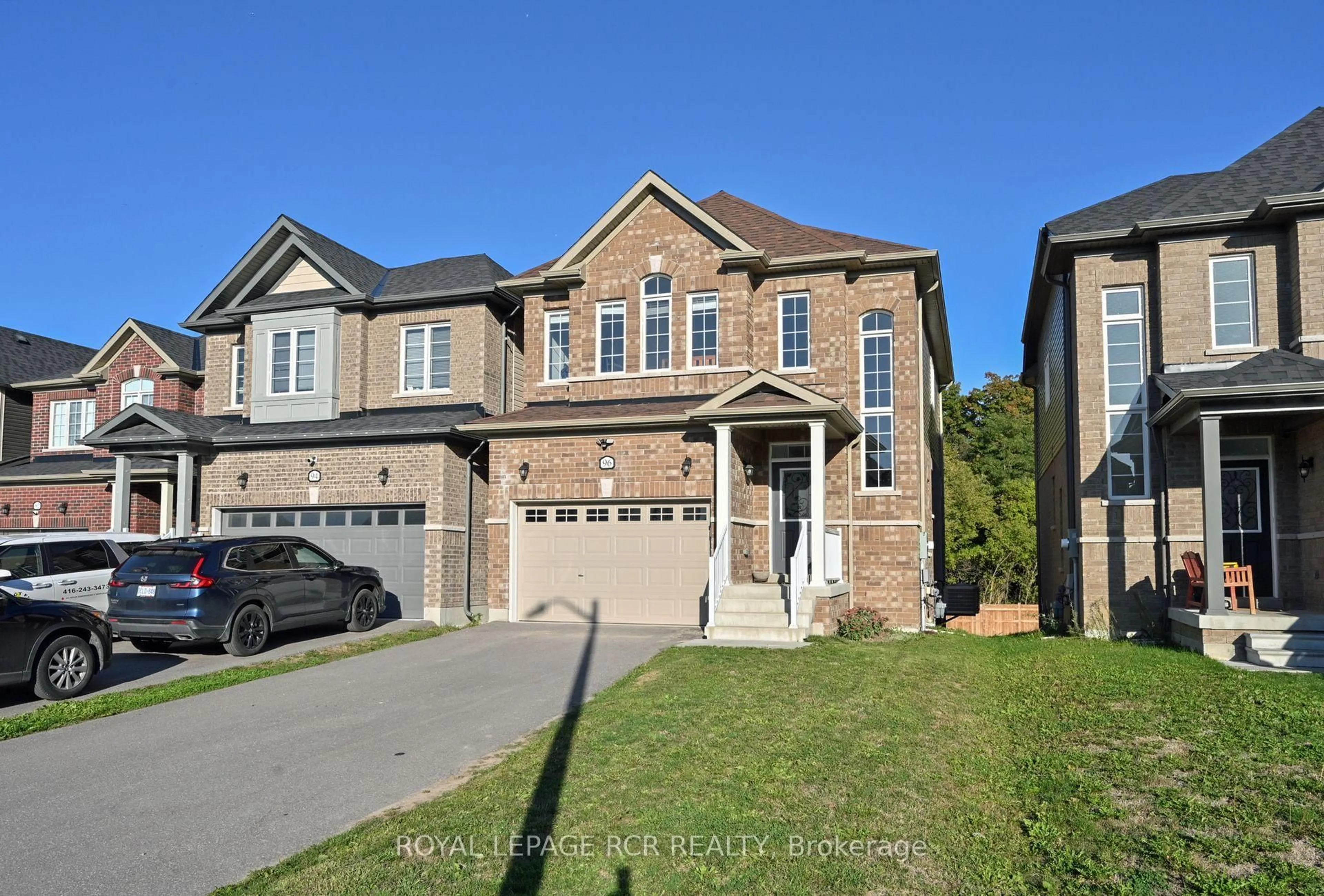 Home with brick exterior material, street for 96 Wood Cres, Essa Ontario L0M 1B5