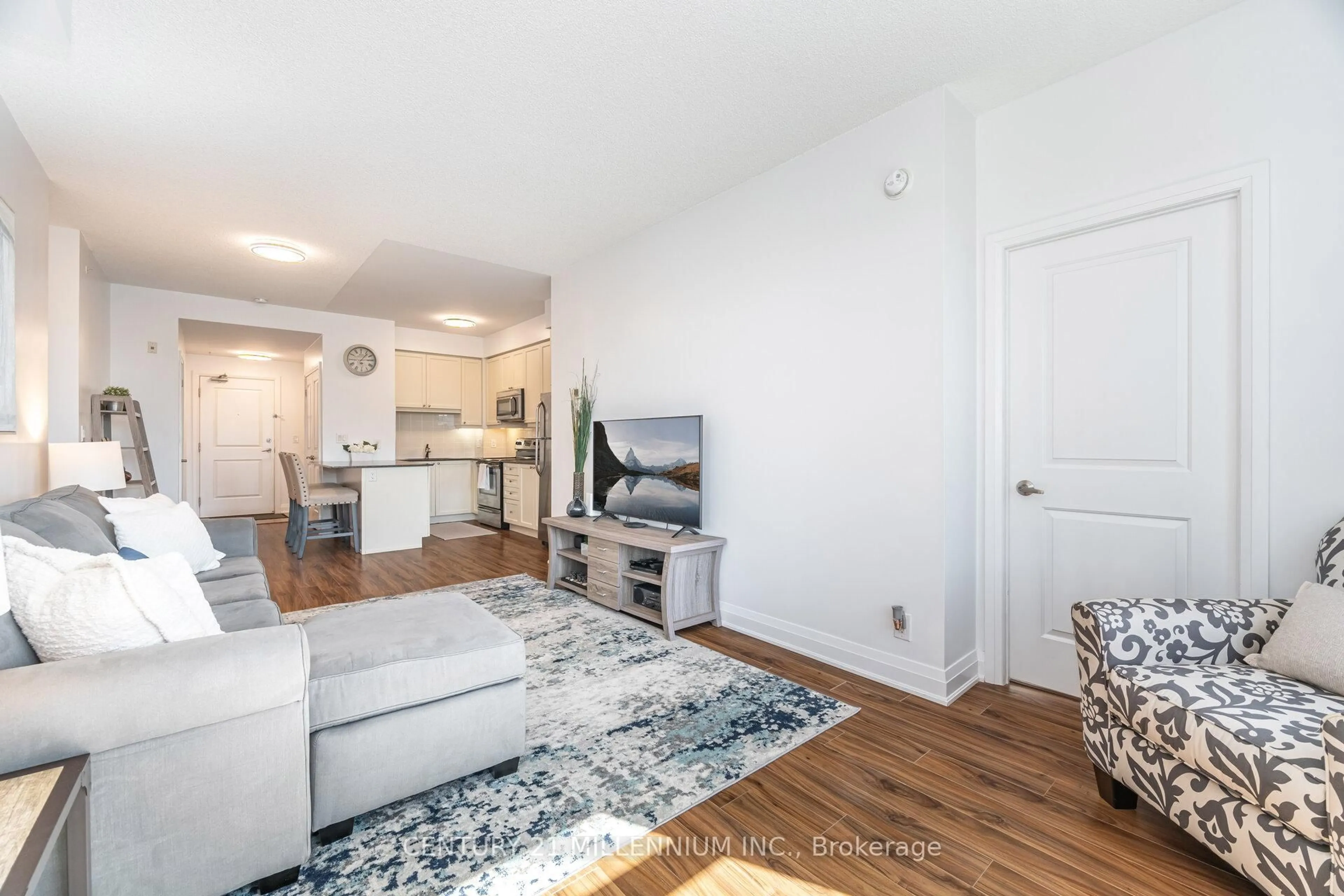 Living room with furniture, unknown for 24 Woodstream Blvd #217, Vaughan Ontario L4L 8C4