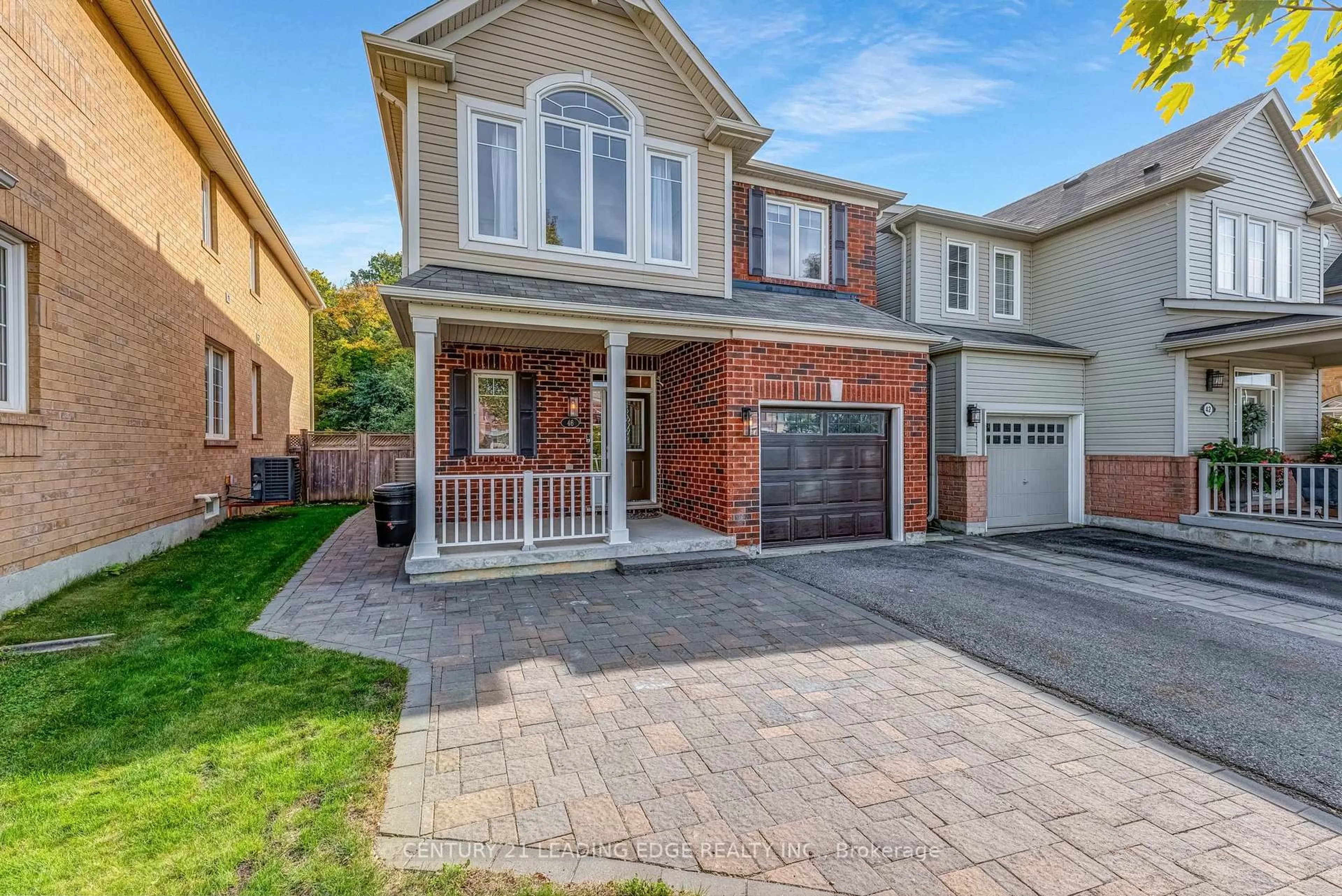 Home with brick exterior material, street for 46 Elmeade Lane, Whitchurch-Stouffville Ontario L4A 0P6