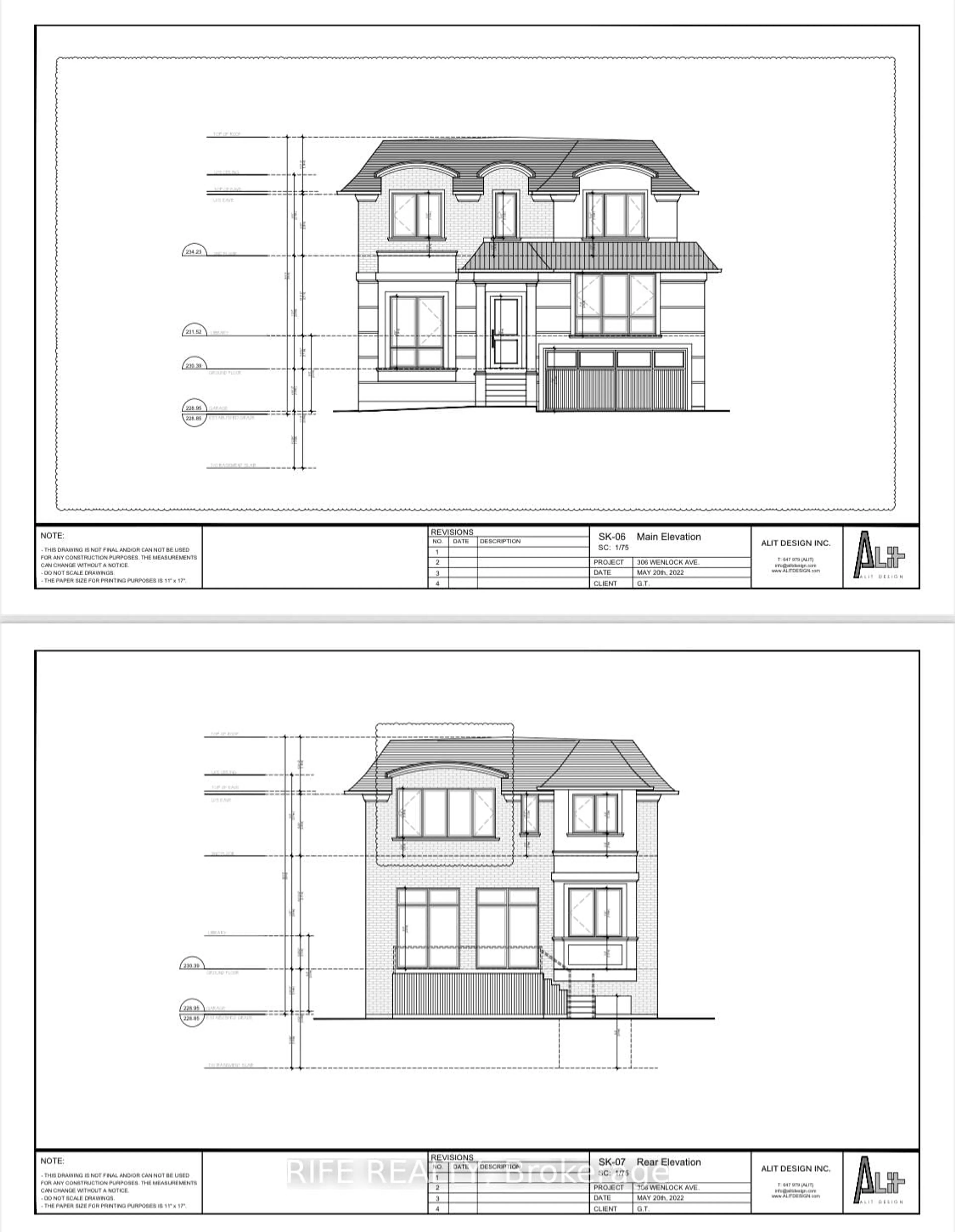 Floor plan for 306 Wenlock St, Richmond Hill Ontario L4C 1M7