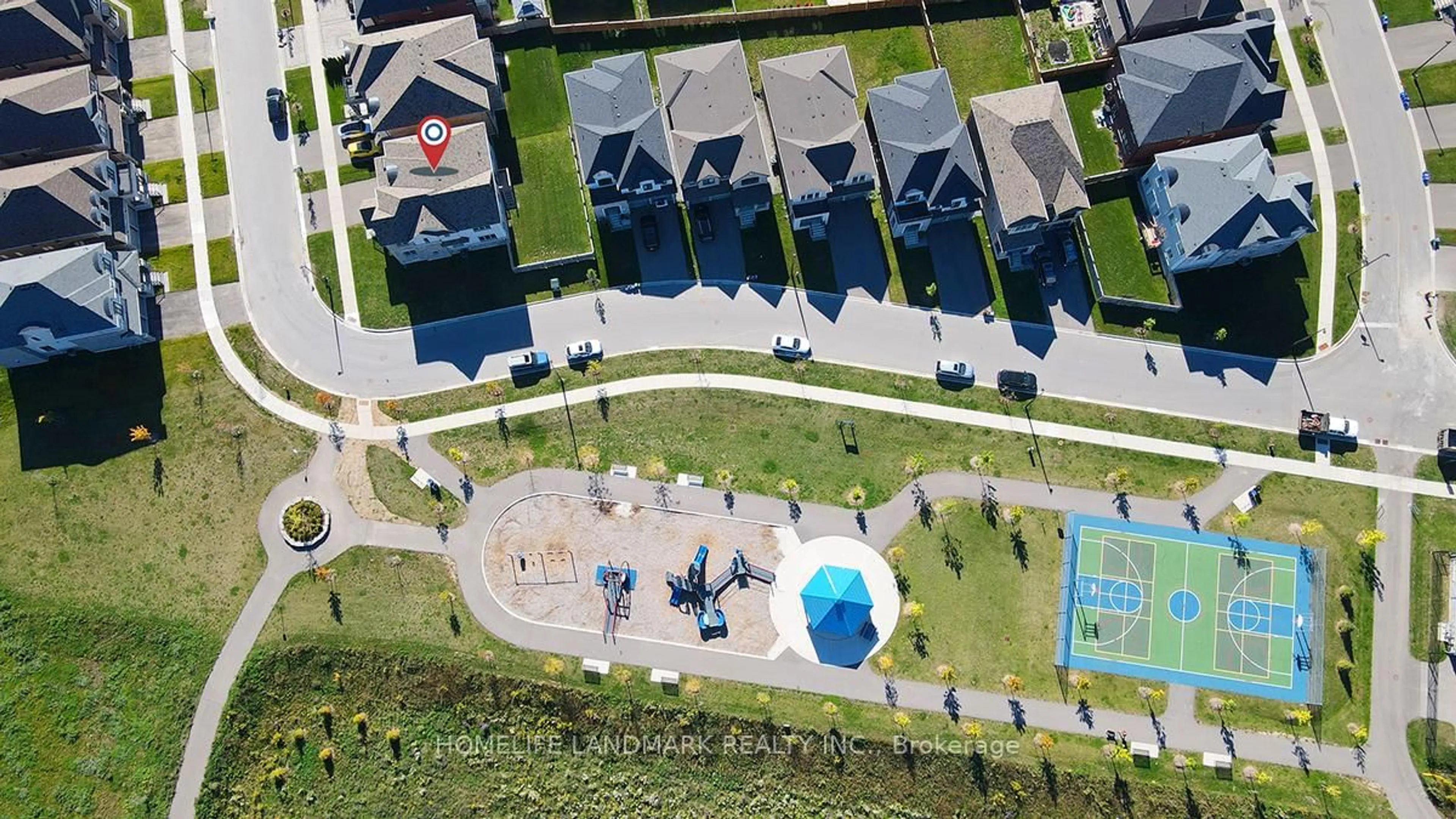A pic from outside/outdoor area/front of a property/back of a property/a pic from drone, unknown for 56 Connell Dr, Georgina Ontario L4P 0J5